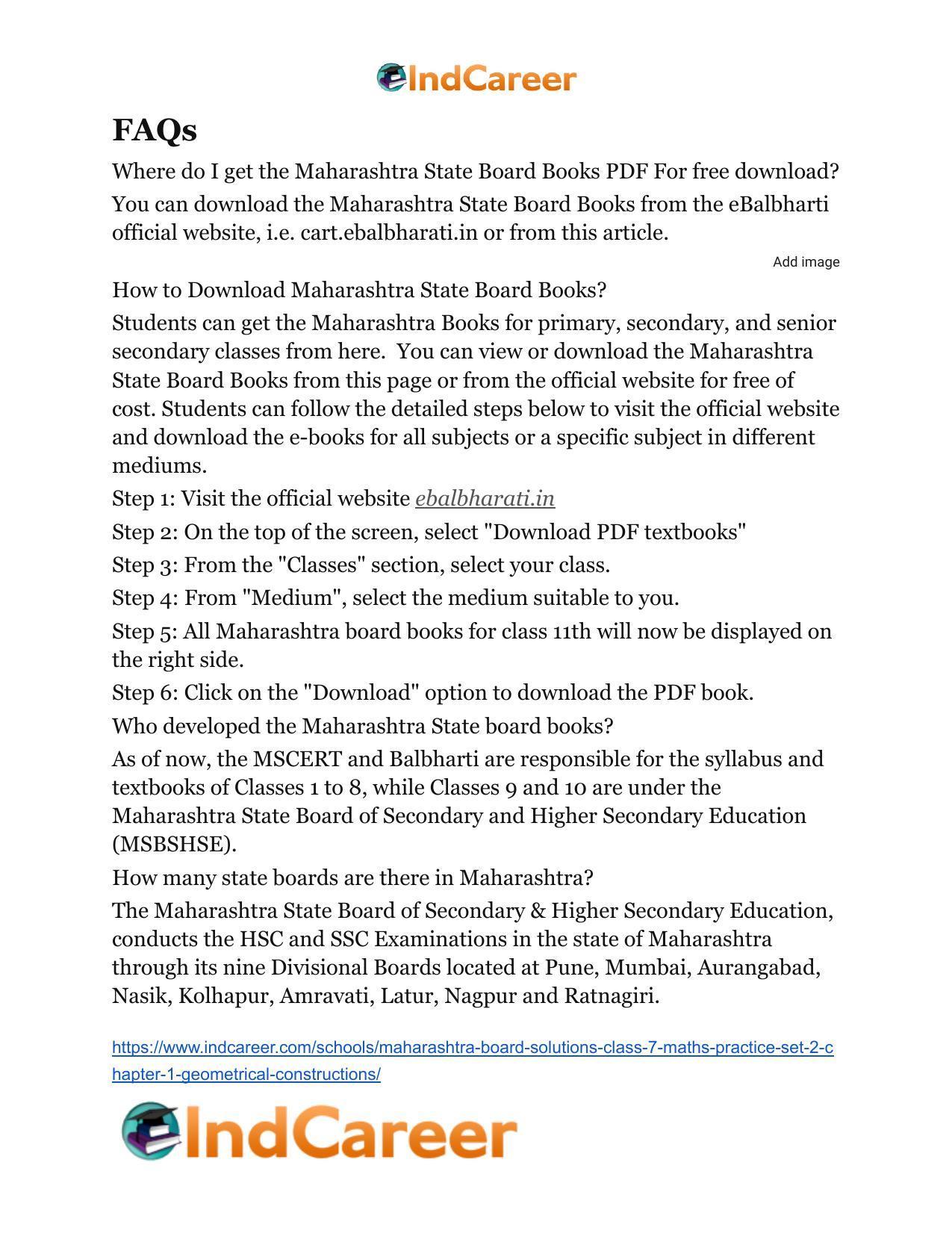 Maharashtra Board Solutions Class 7-Maths (Practice Set 2): Chapter 1- Geometrical Constructions - Page 11