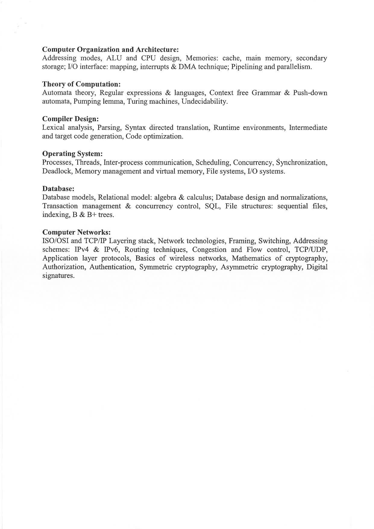 JMI Entrance Exam M51-M.Tech (Computer engg) Syllabus - Page 2