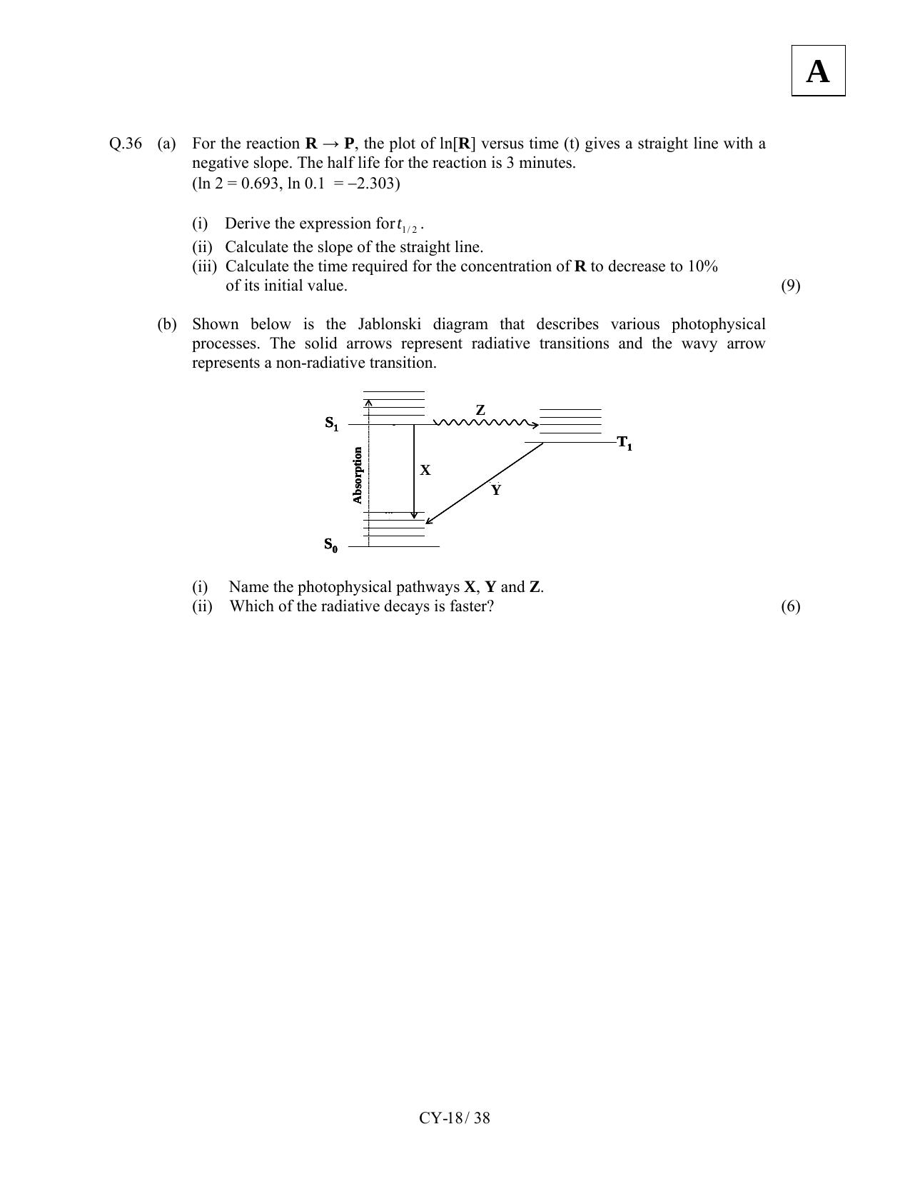 JAM 2011: CY Question Paper - Page 20