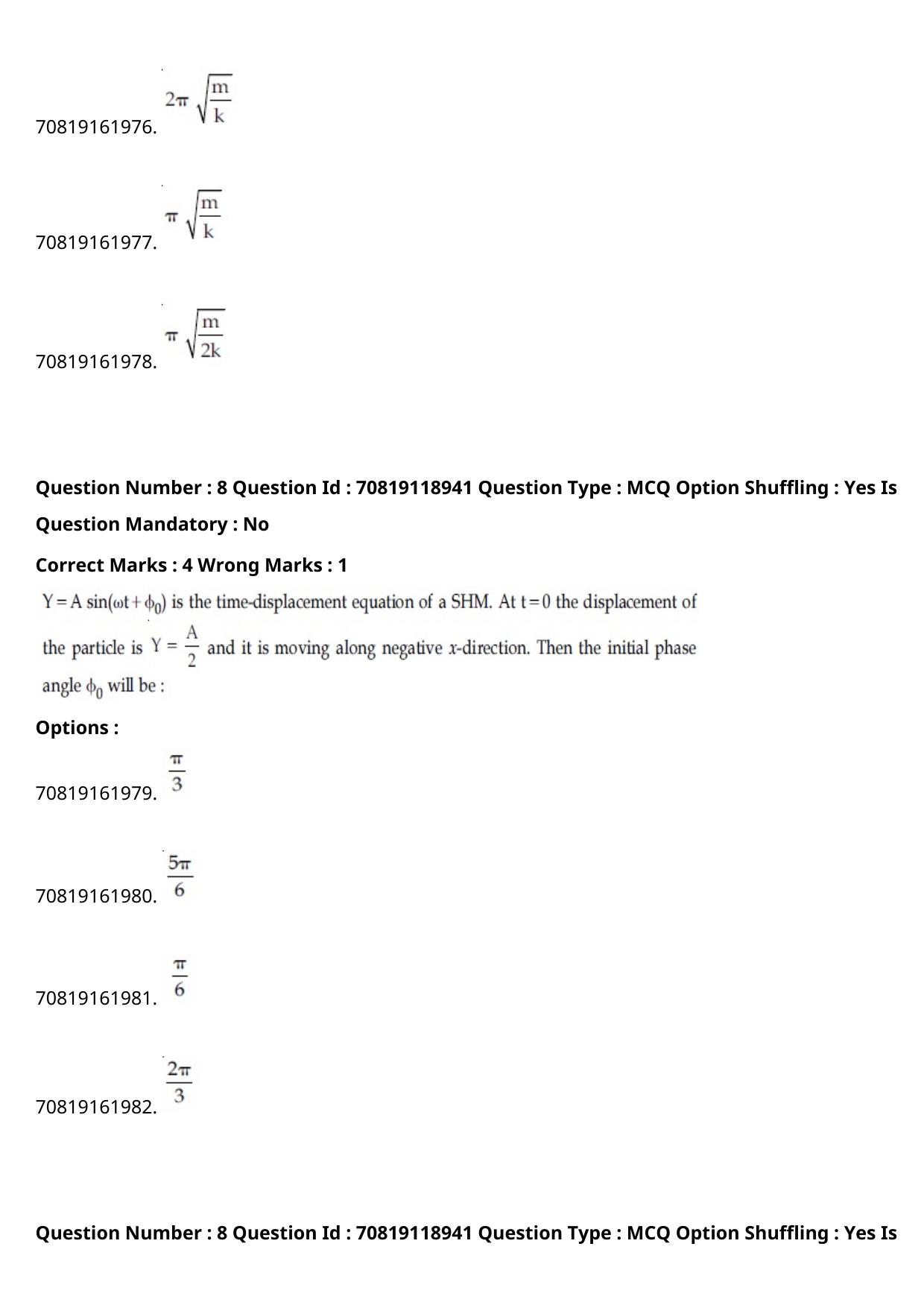 JEE Mains 2021: BTech Assamese (Shift 2) 25-02-2021 Question Paper - Page 11