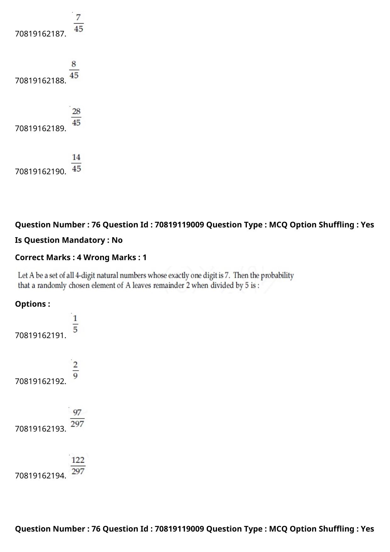 JEE Mains 2021: BTech Assamese (Shift 2) 25-02-2021 Question Paper - Page 87