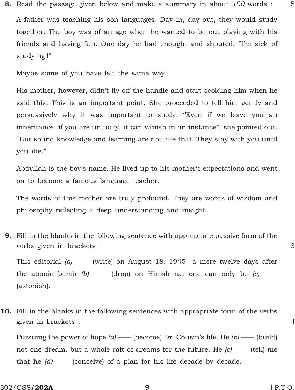 NIOS April 2013 Class 12 English Question Paper - Page 8