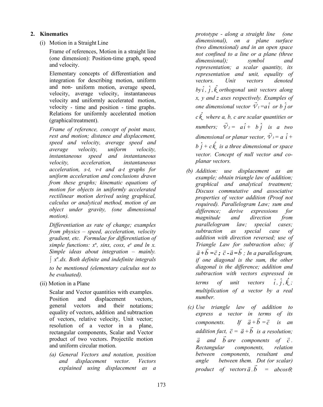 ISC Class XI & XII Physics Syllabus - Page 3