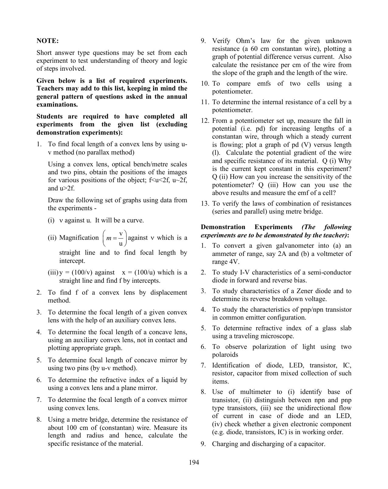 ISC Class XI & XII Physics Syllabus - Page 24