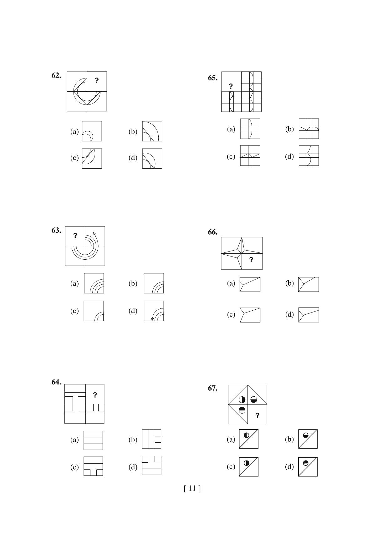 West Bengal NMMS 2022 MAT-SAT Question Paper - Page 11