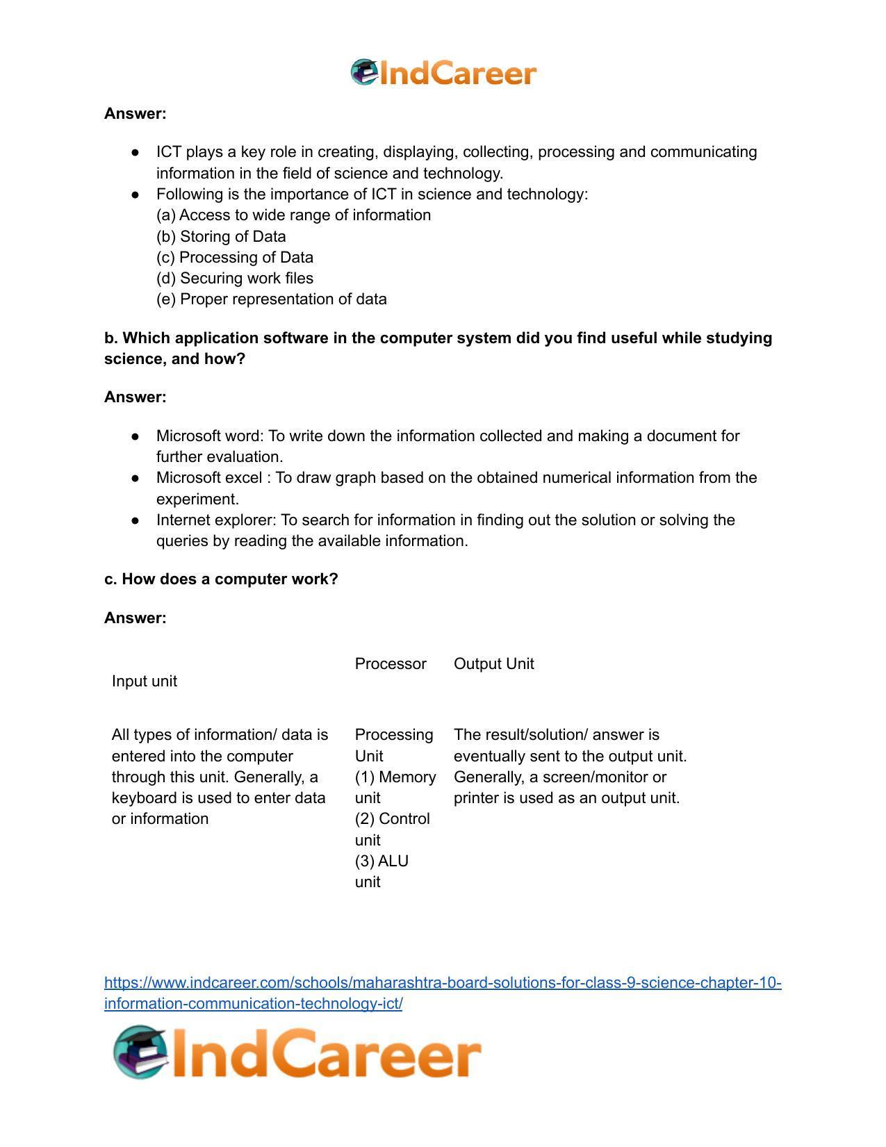 Maharashtra Board Solutions for Class 9- Science: Chapter 10- Information Communication Technology (ICT) - Page 3