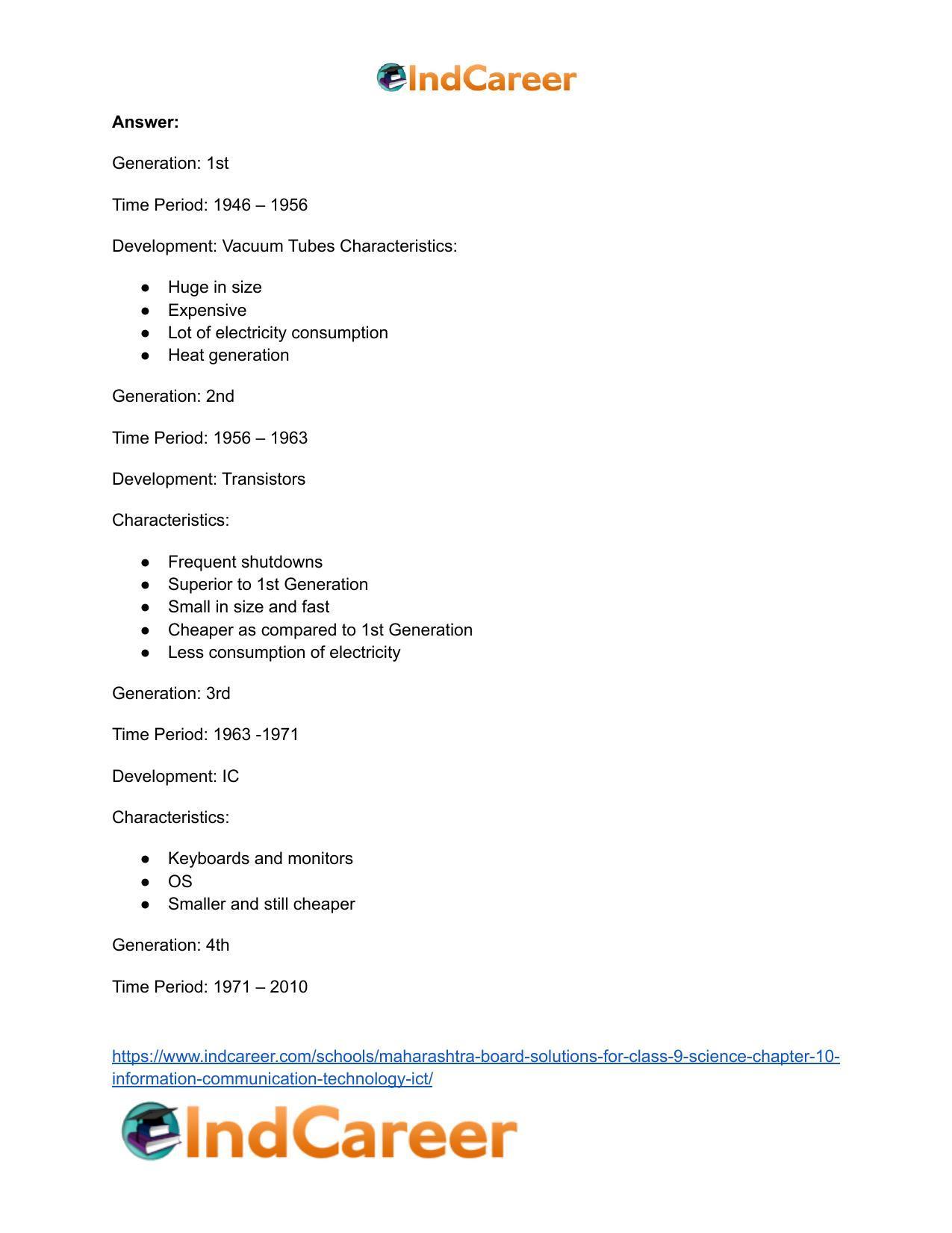 Maharashtra Board Solutions for Class 9- Science: Chapter 10- Information Communication Technology (ICT) - Page 5