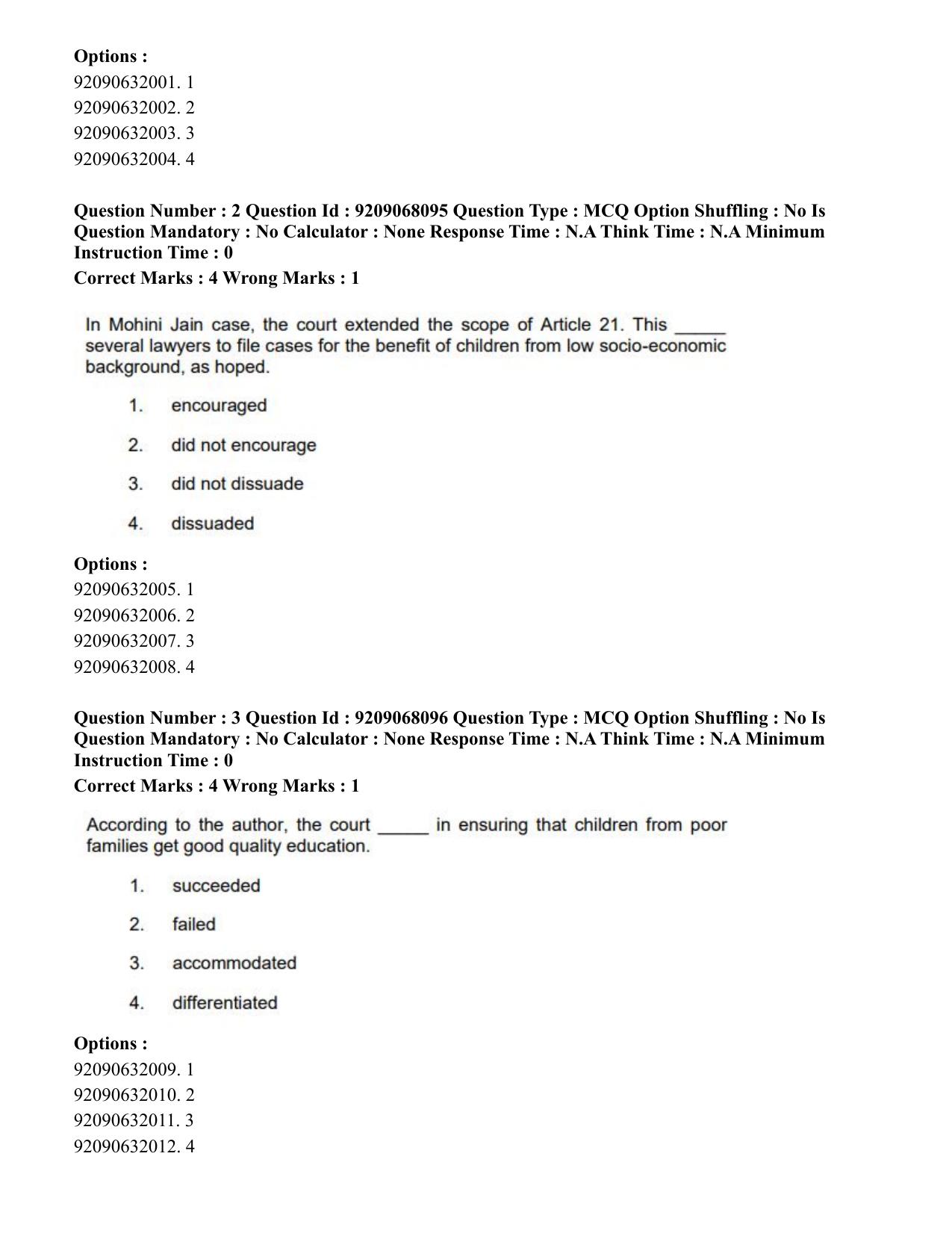 CUET PG 2023: COQP03 – B.Ed (Eng.)-Shift 2 (08-06-2023) Question Paper - Page 3