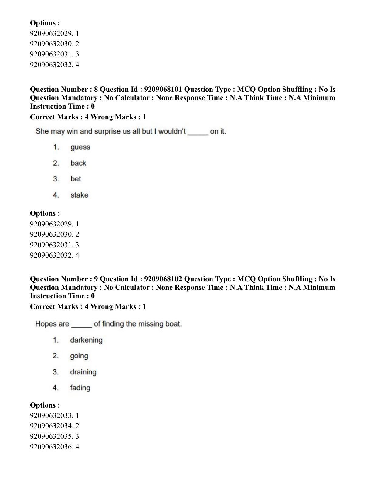 CUET PG 2023: COQP03 – B.Ed (Eng.)-Shift 2 (08-06-2023) Question Paper - Page 10