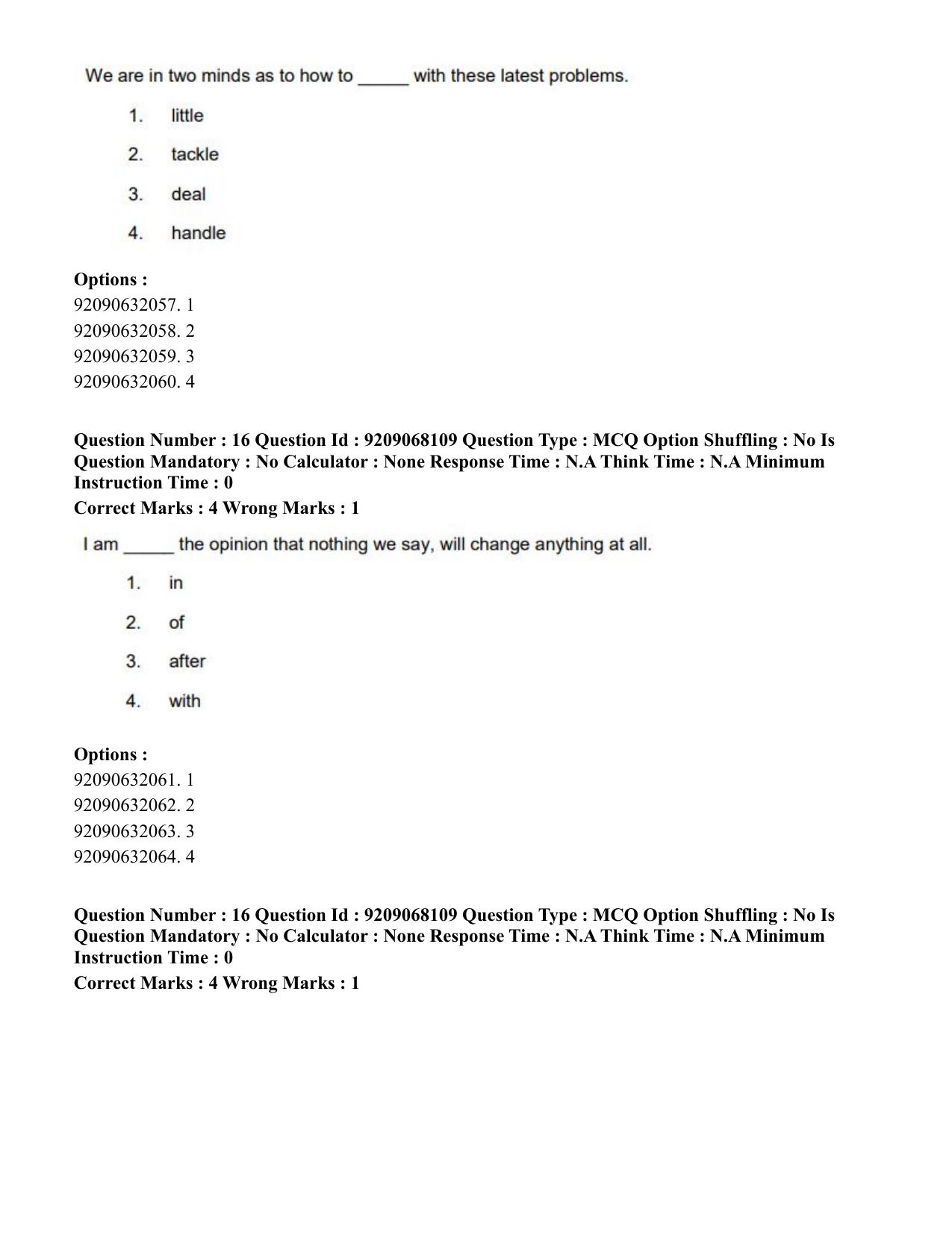 CUET PG 2023: COQP03 – B.Ed (Eng.)-Shift 2 (08-06-2023) Question Paper - Page 17