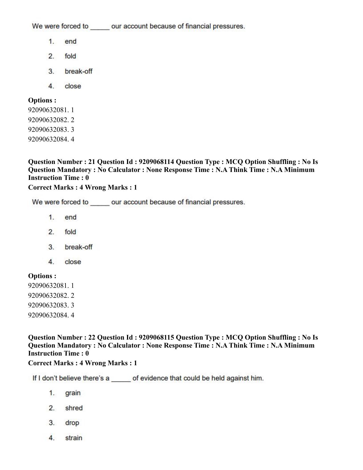 CUET PG 2023: COQP03 – B.Ed (Eng.)-Shift 2 (08-06-2023) Question Paper - Page 22