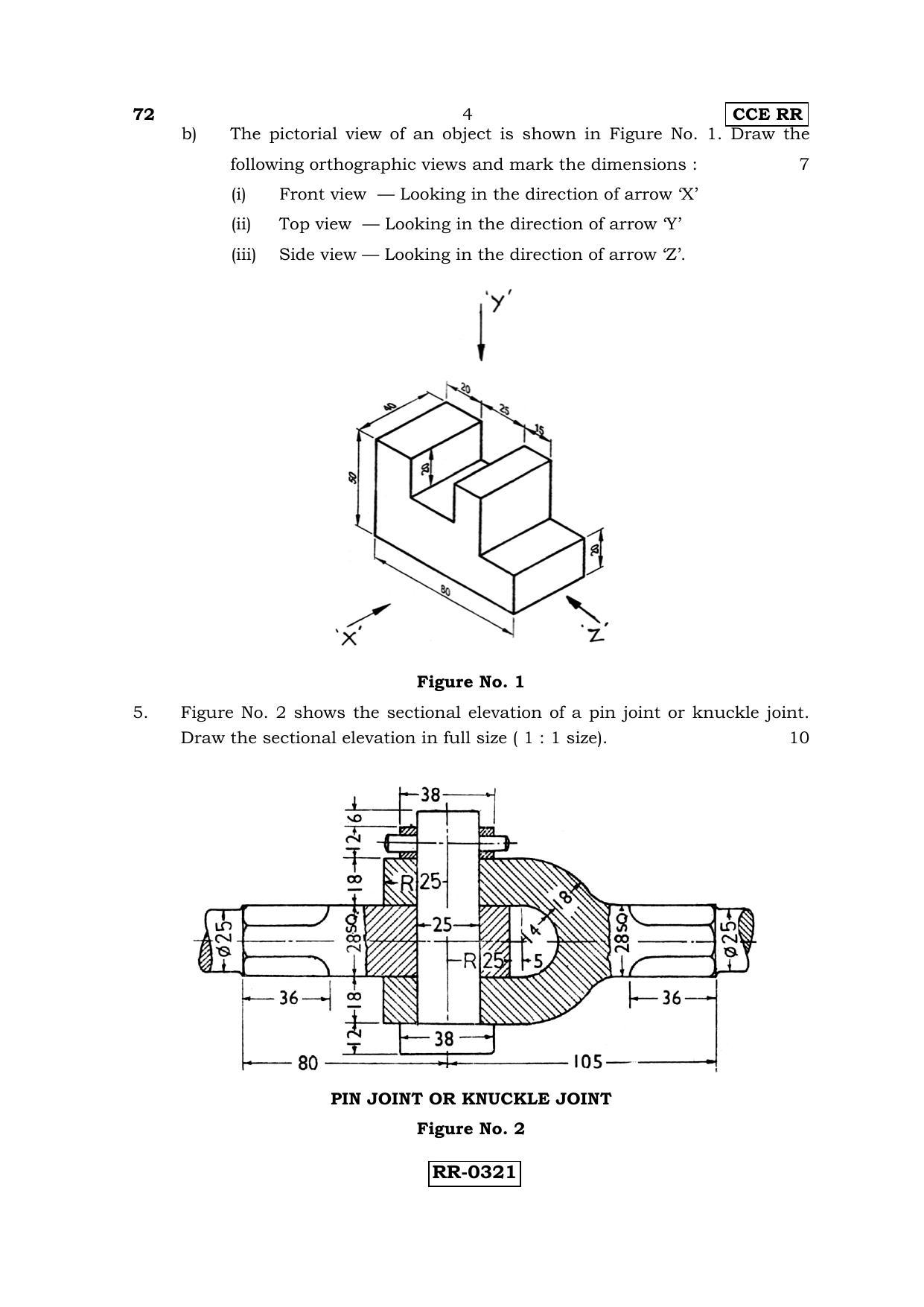 Karnataka SSLC ENGINEERING GRAPHICS - (72-CCE-RR_SP2) (Supplementary) June 2016 Question Paper - Page 4