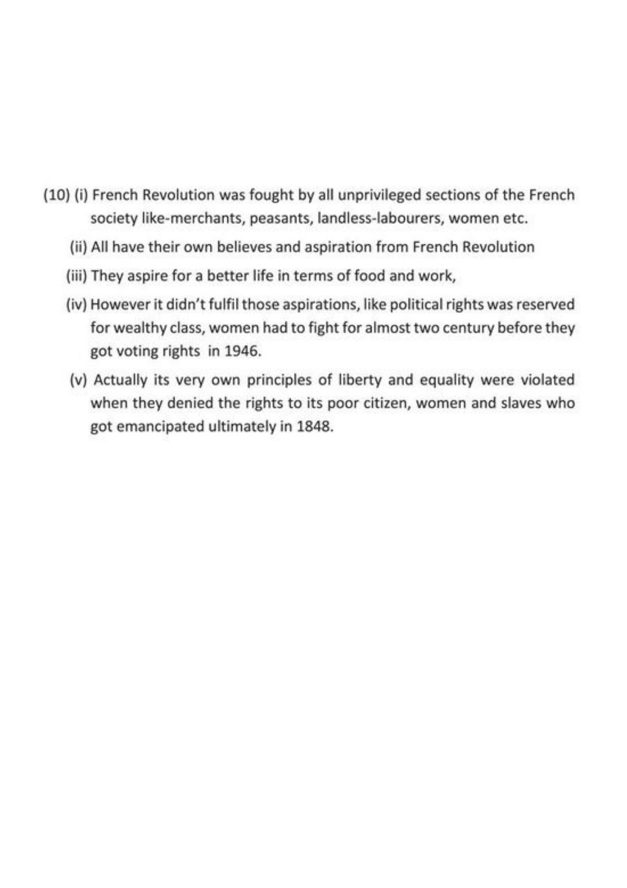 Class 9 Notes, Question & Practice Paper - History (Topic 1: The French Revolution) - Page 10