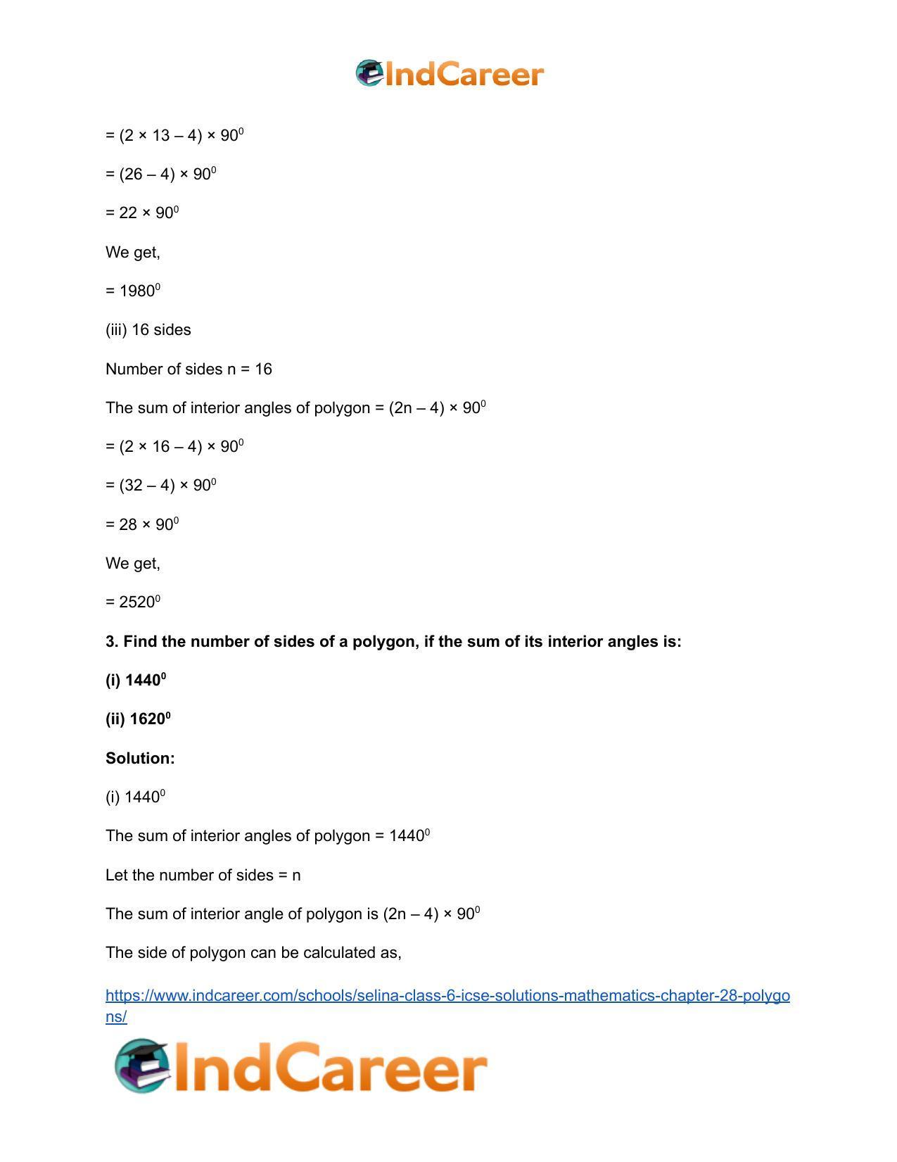 Selina Class 6 ICSE Solutions Mathematics : Chapter 28- Polygons - Page 4
