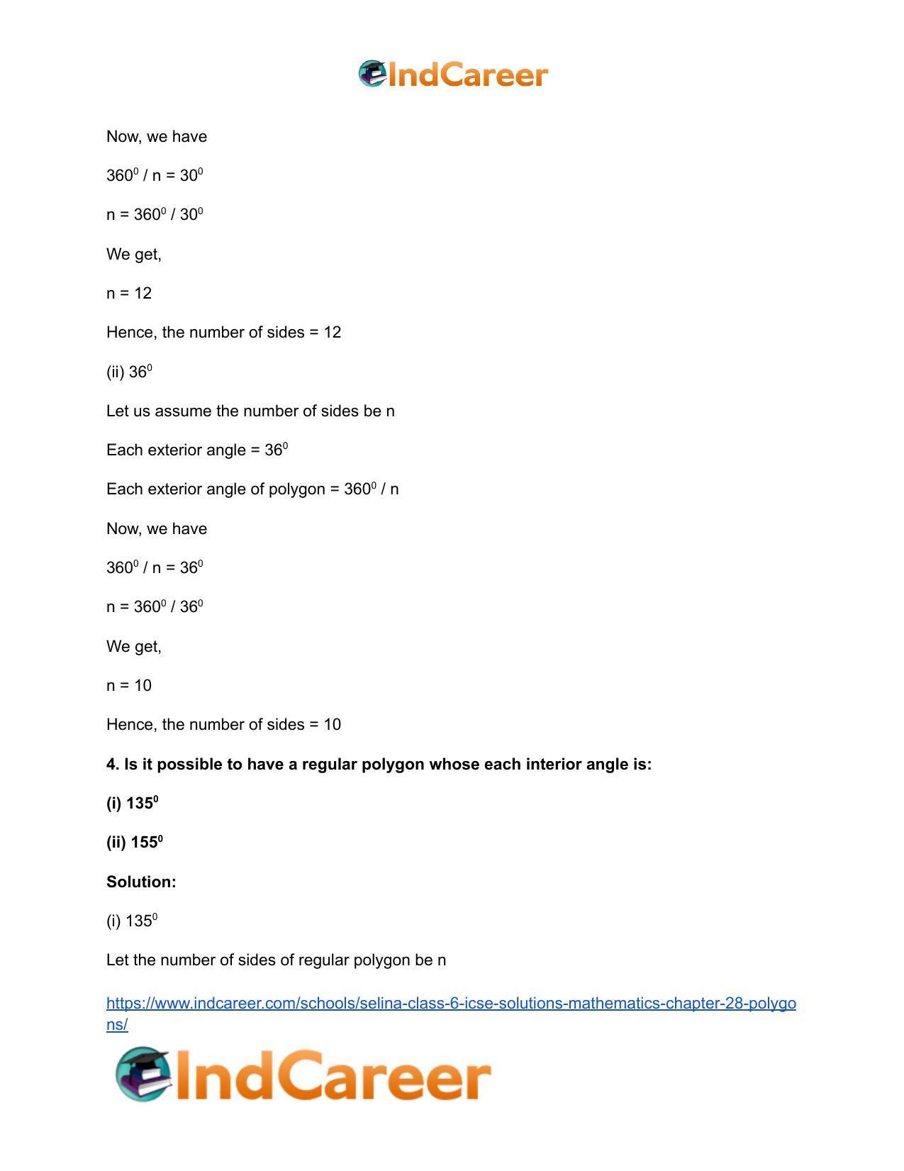 Selina Class 6 ICSE Solutions Mathematics : Chapter 28- Polygons - Page 17