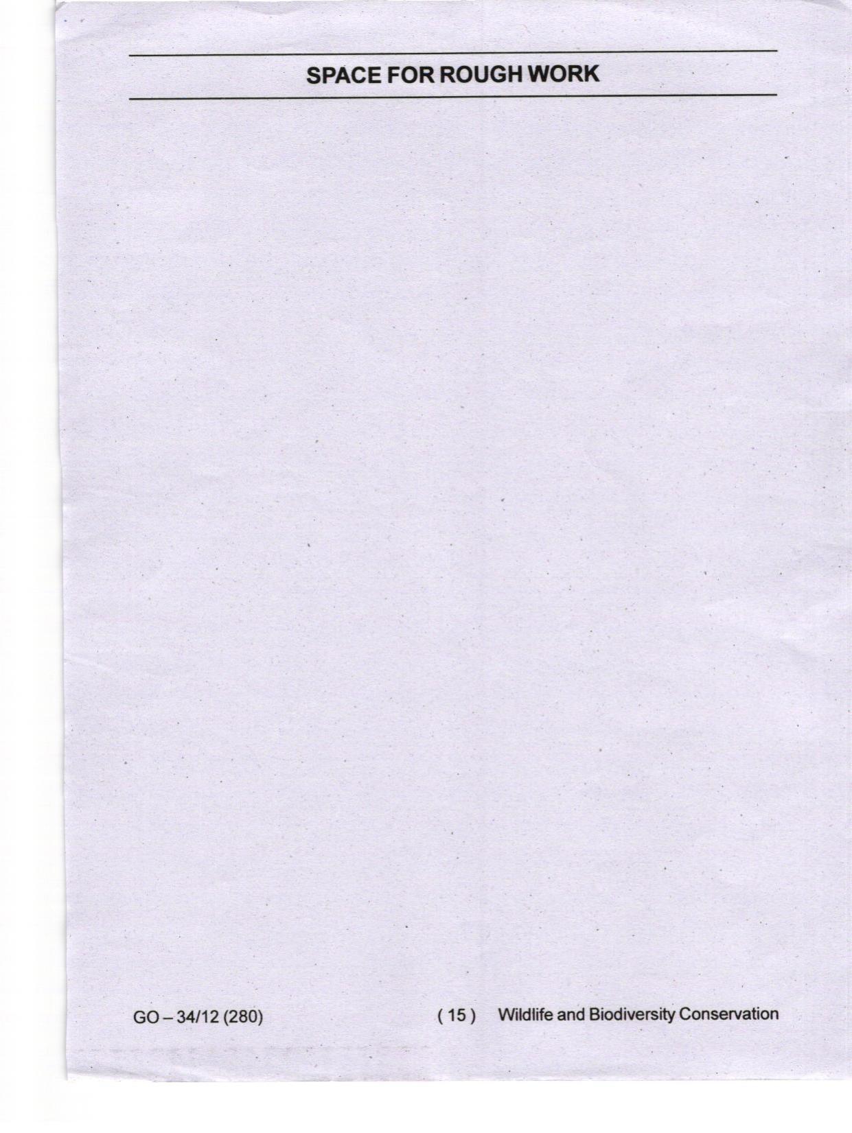 Odisha CPET 2024 WILDLIFE & BC Question Papers - Page 15