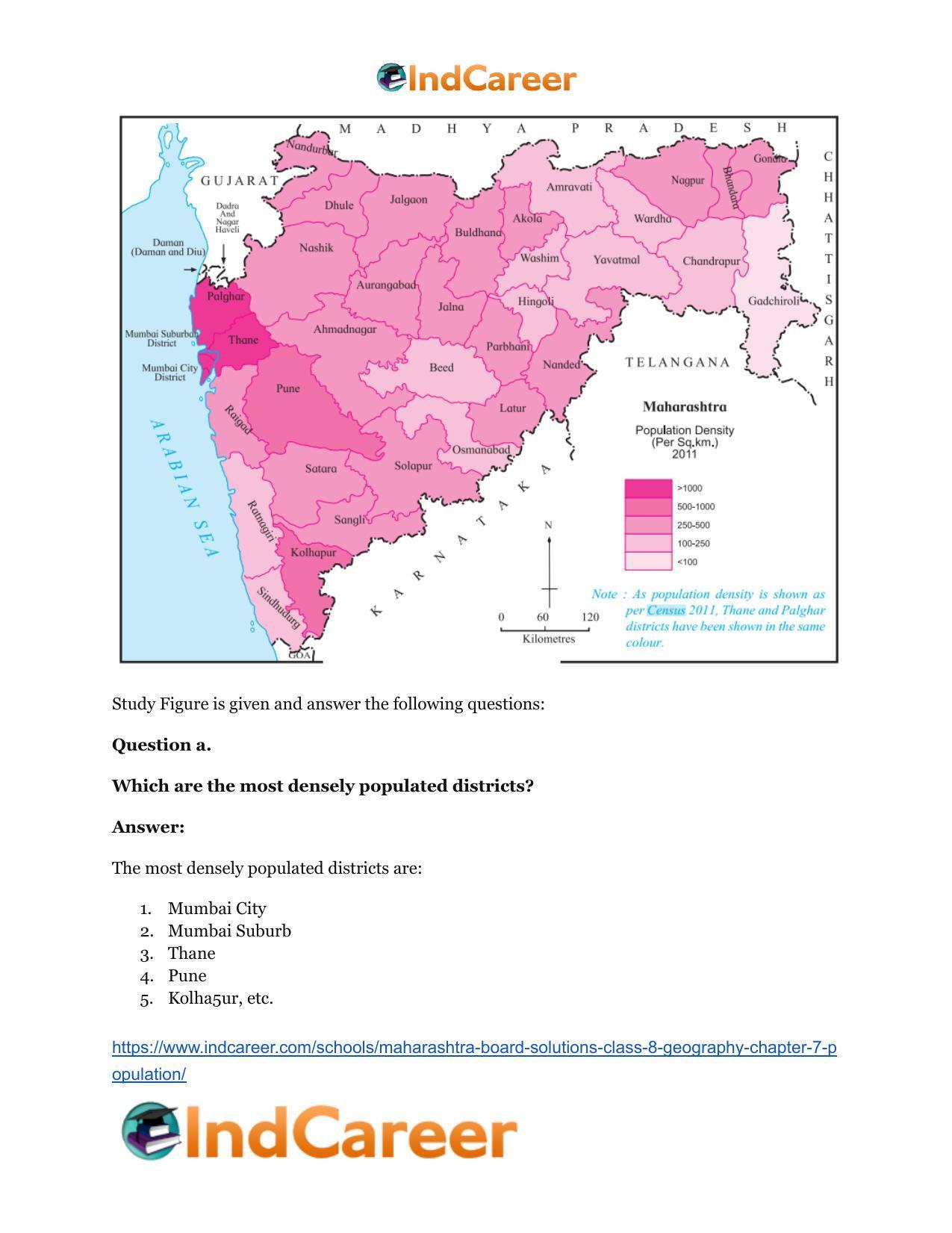 Maharashtra Board Solutions Class 8-Geography: Chapter 7- Population - Page 19