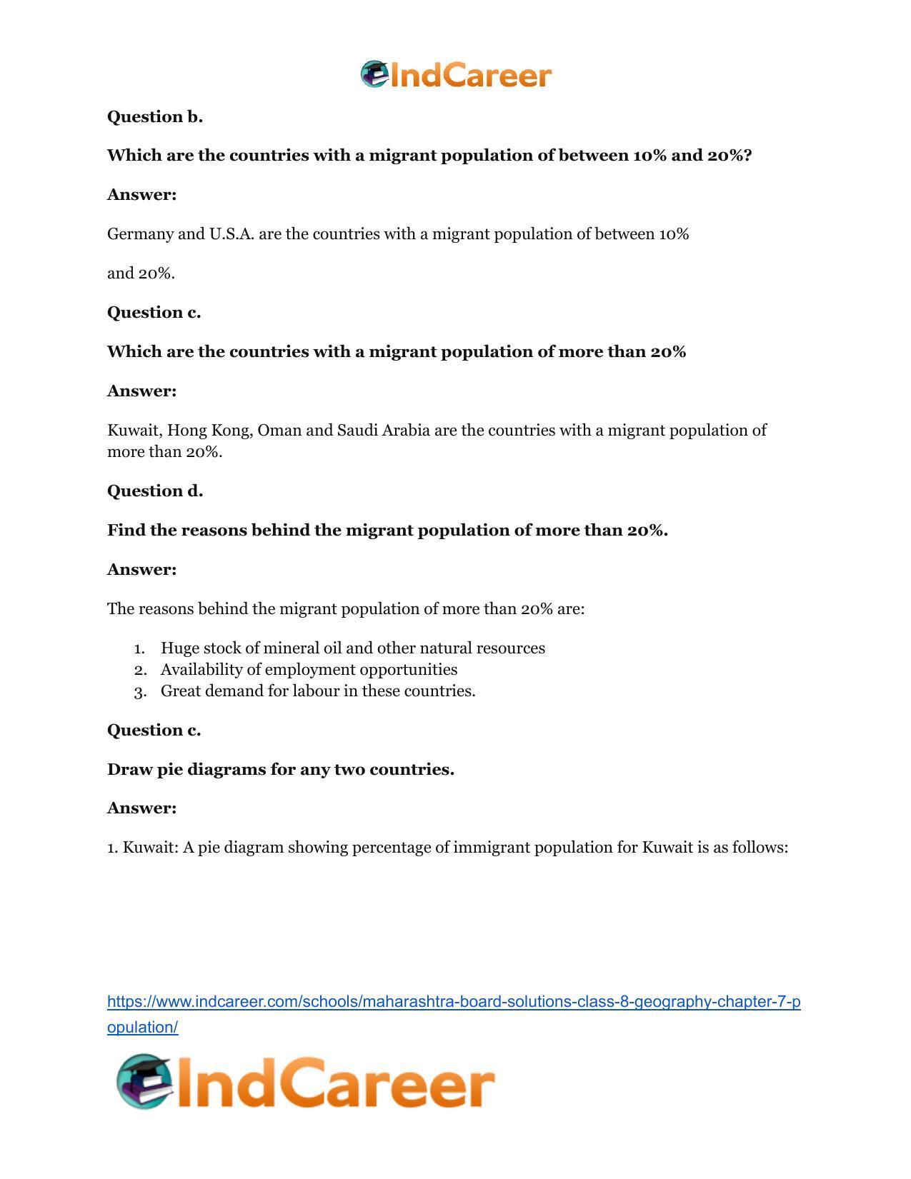 Maharashtra Board Solutions Class 8-Geography: Chapter 7- Population - Page 27