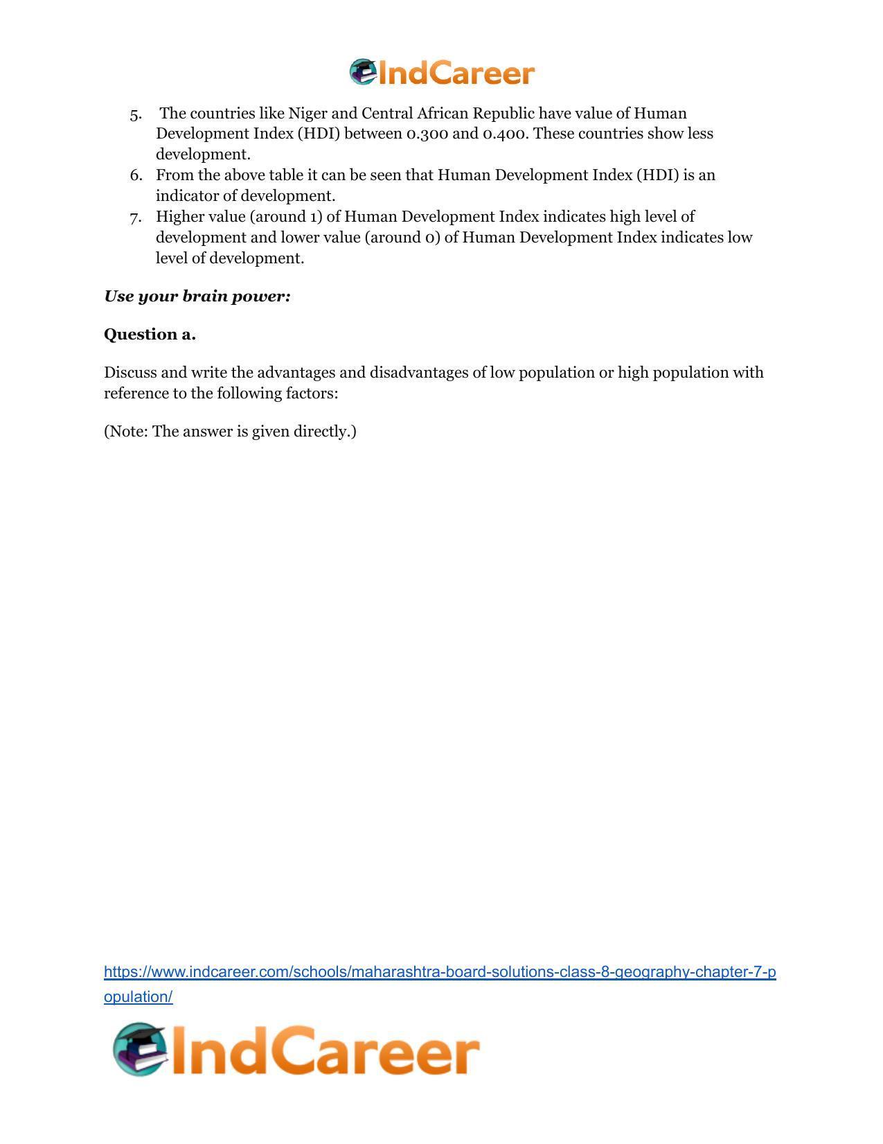 Maharashtra Board Solutions Class 8-Geography: Chapter 7- Population - Page 32