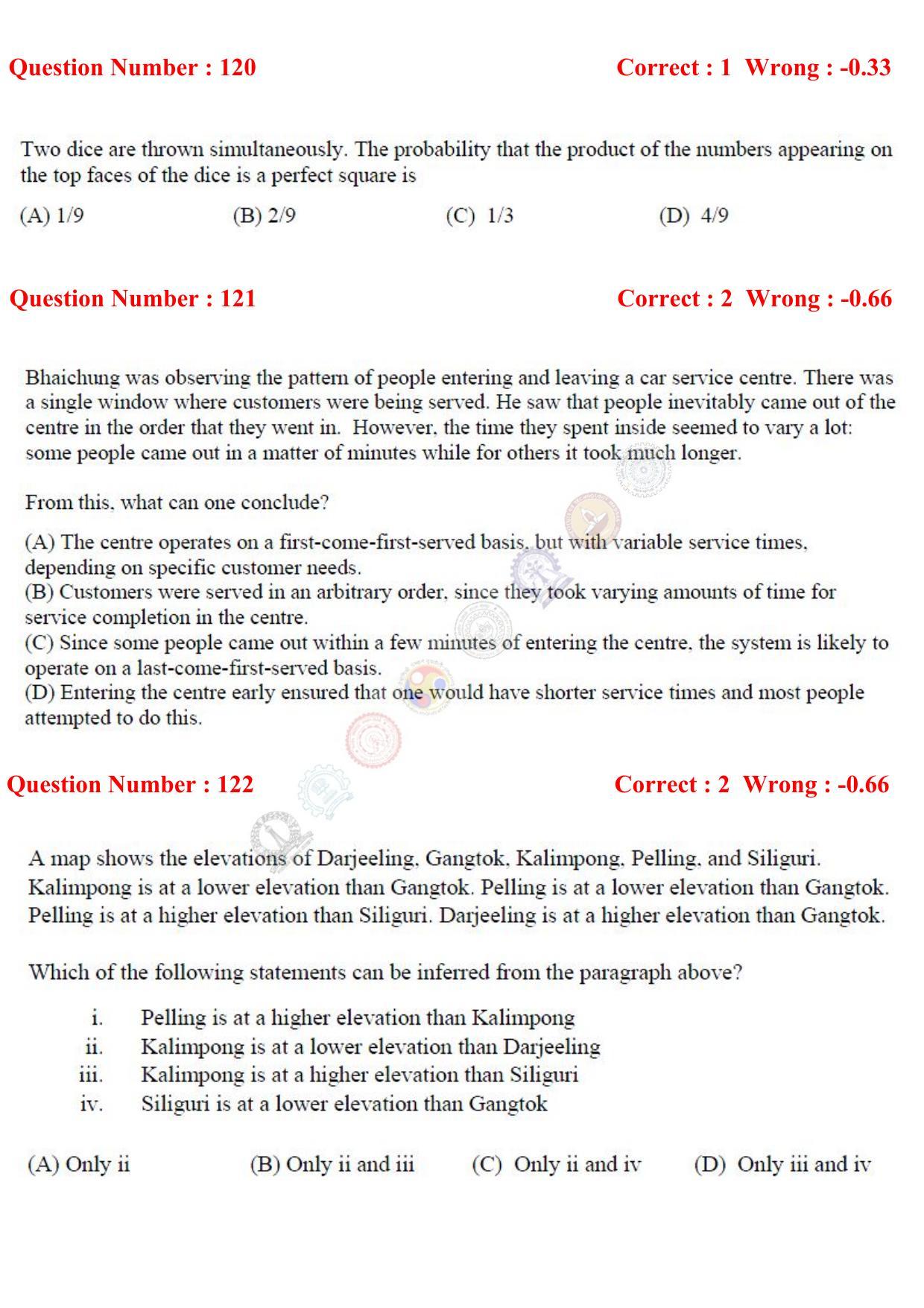 GATE 2017 Life Sciences (XL) Question Paper with Answer Key - Page 54