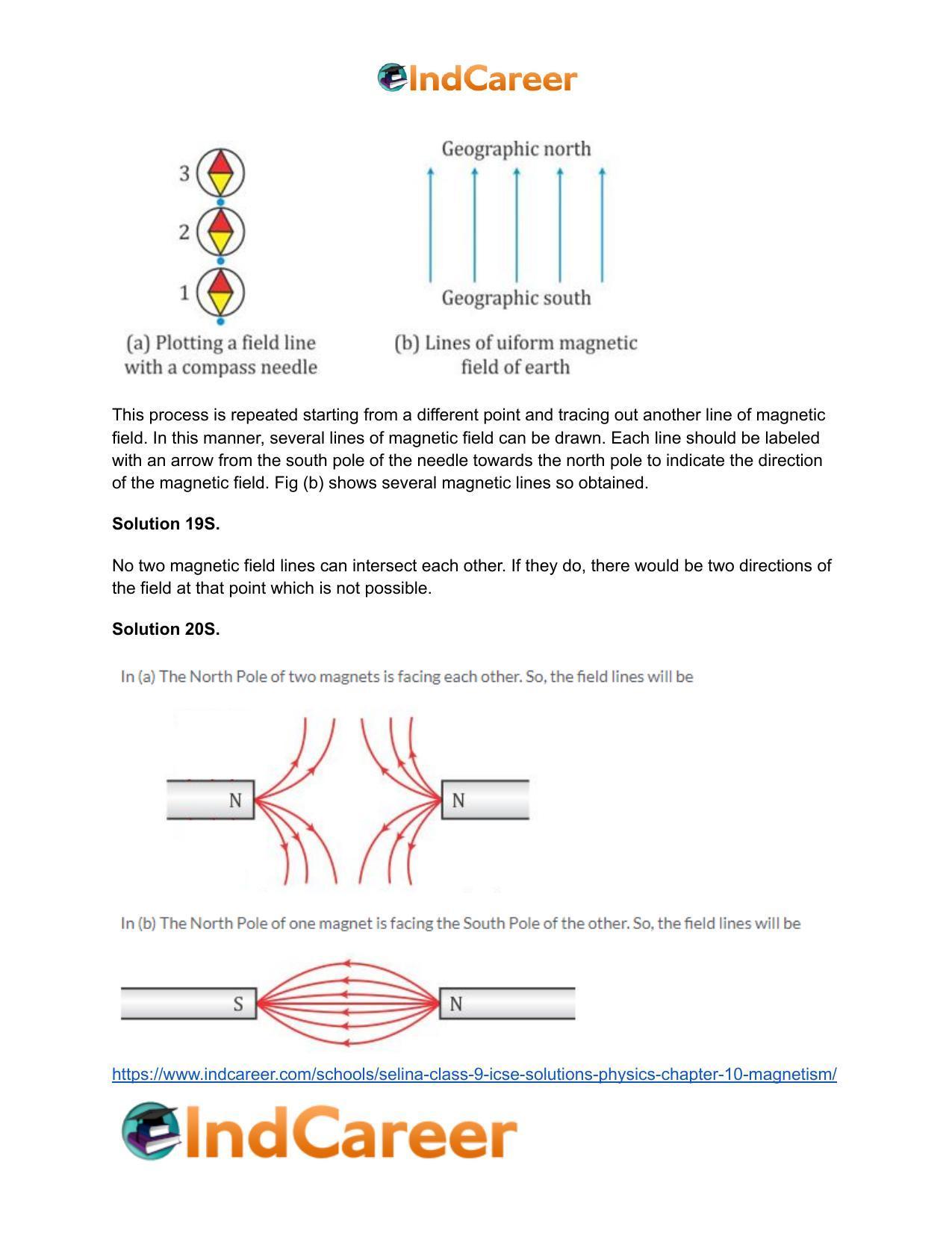 Selina Class 9 ICSE Solutions Physics : Chapter 10- Magnetism - Page 6