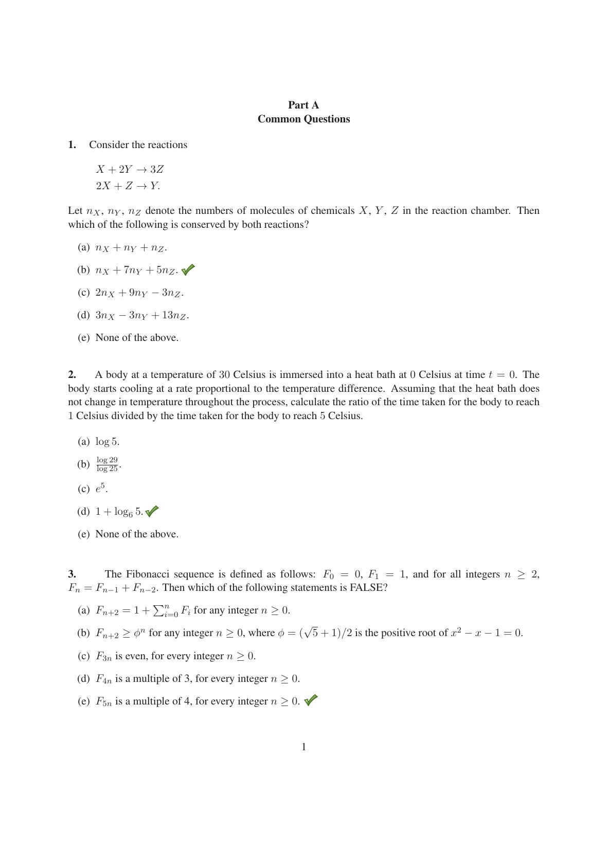 TIFR GS 2014 Computer & Systems Sciences Question Paper - Page 2