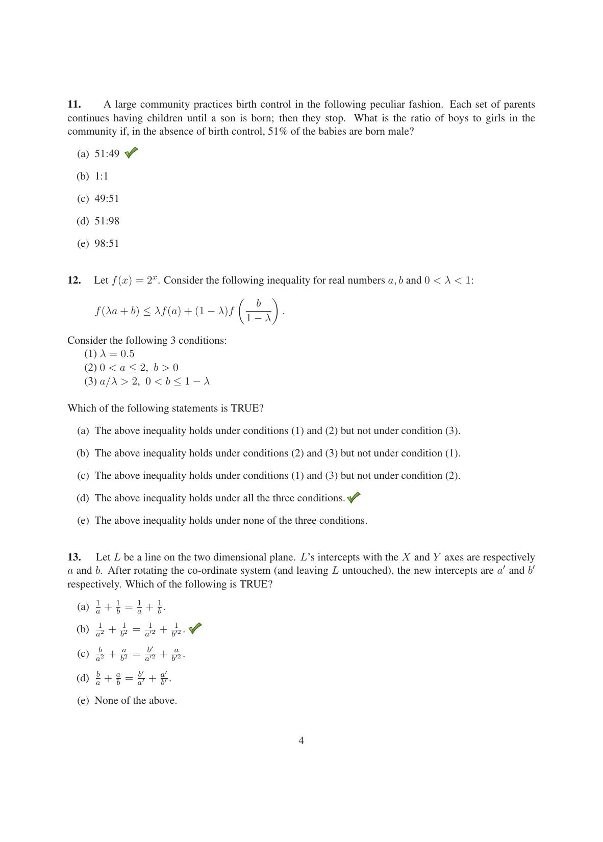 TIFR GS 2014 Computer & Systems Sciences Question Paper - Page 5