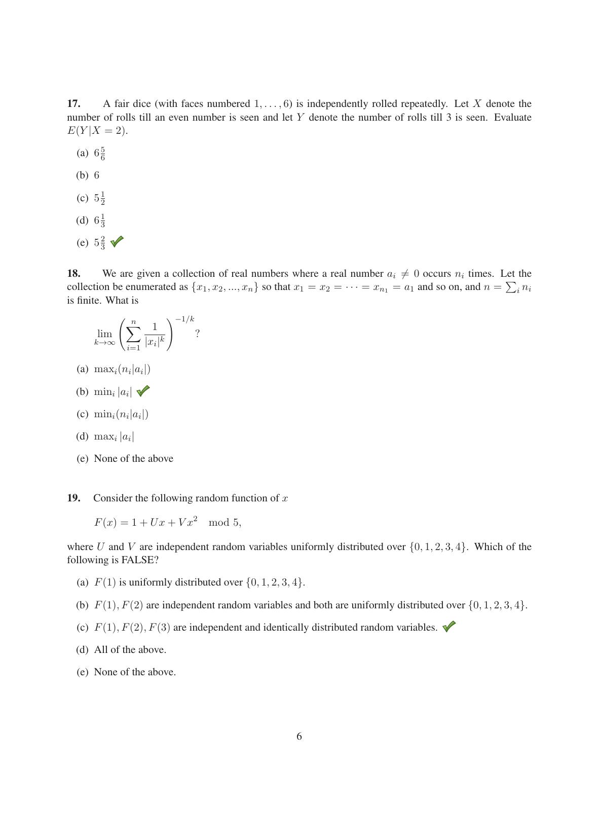 TIFR GS 2014 Computer & Systems Sciences Question Paper - Page 7