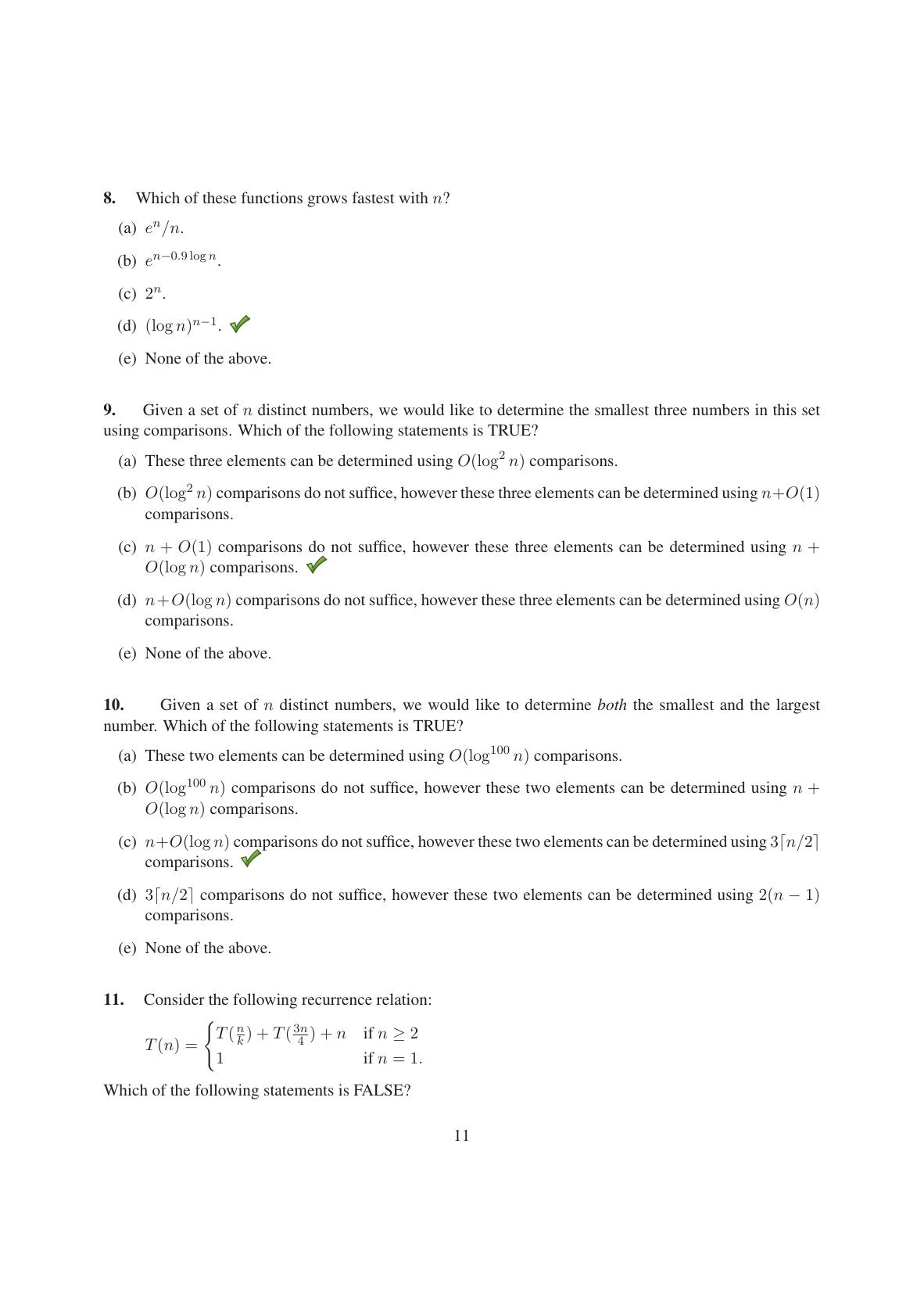 TIFR GS 2014 Computer & Systems Sciences Question Paper - Page 12