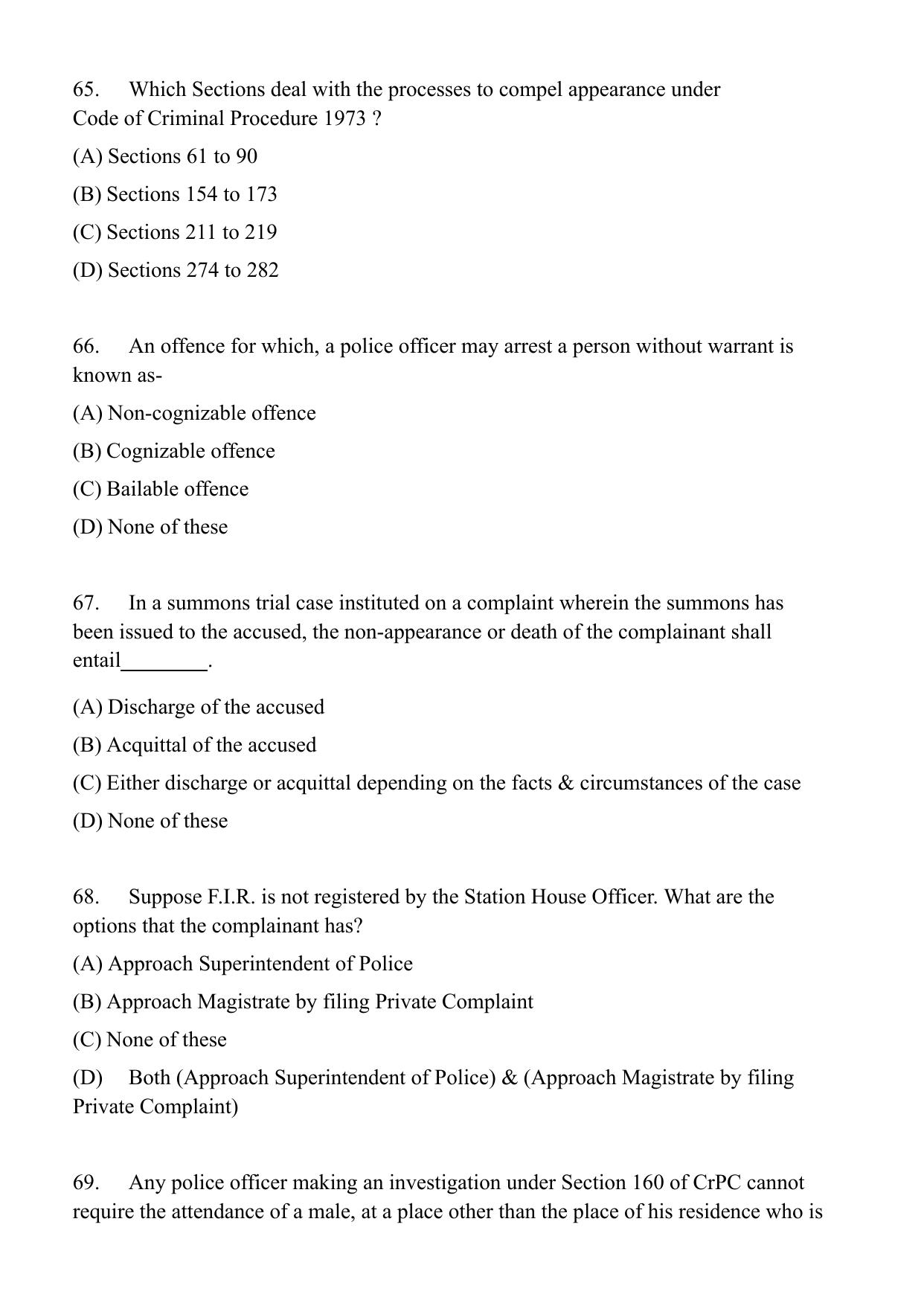 AIBE 17 English Question Paper - Page 16