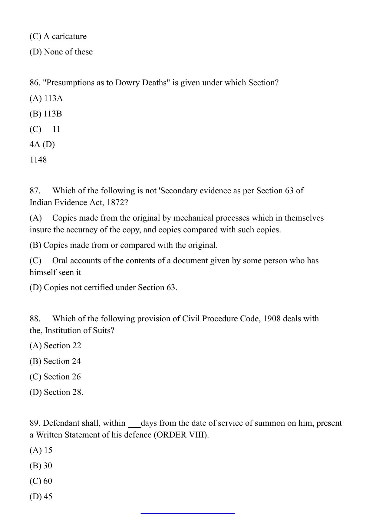 AIBE 17 English Question Paper - Page 21