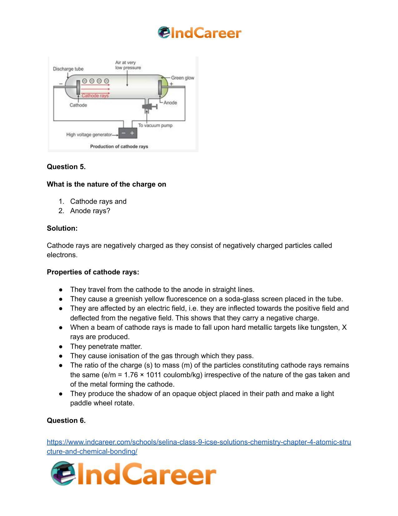 Selina Class 9 ICSE Solutions Chemistry : Chapter 4- Atomic Structure and Chemical Bonding - Page 4