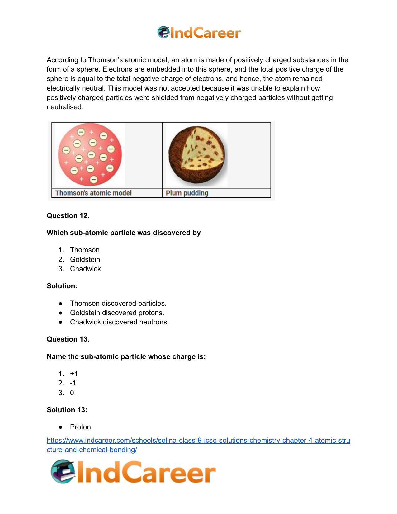 Selina Class 9 ICSE Solutions Chemistry : Chapter 4- Atomic Structure and Chemical Bonding - Page 7