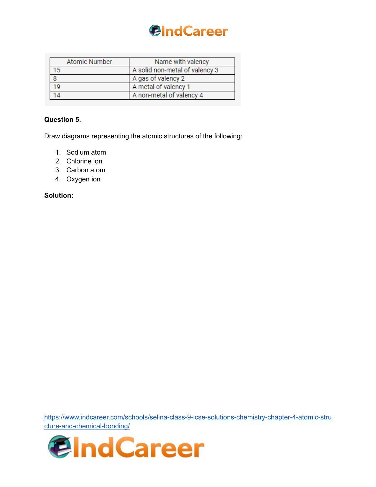 Selina Class 9 ICSE Solutions Chemistry : Chapter 4- Atomic Structure and Chemical Bonding - Page 16