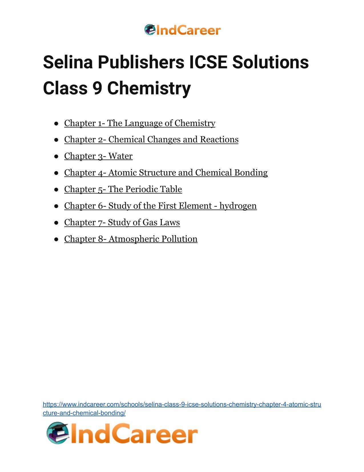 Selina Class 9 ICSE Solutions Chemistry : Chapter 4- Atomic Structure and Chemical Bonding - Page 41
