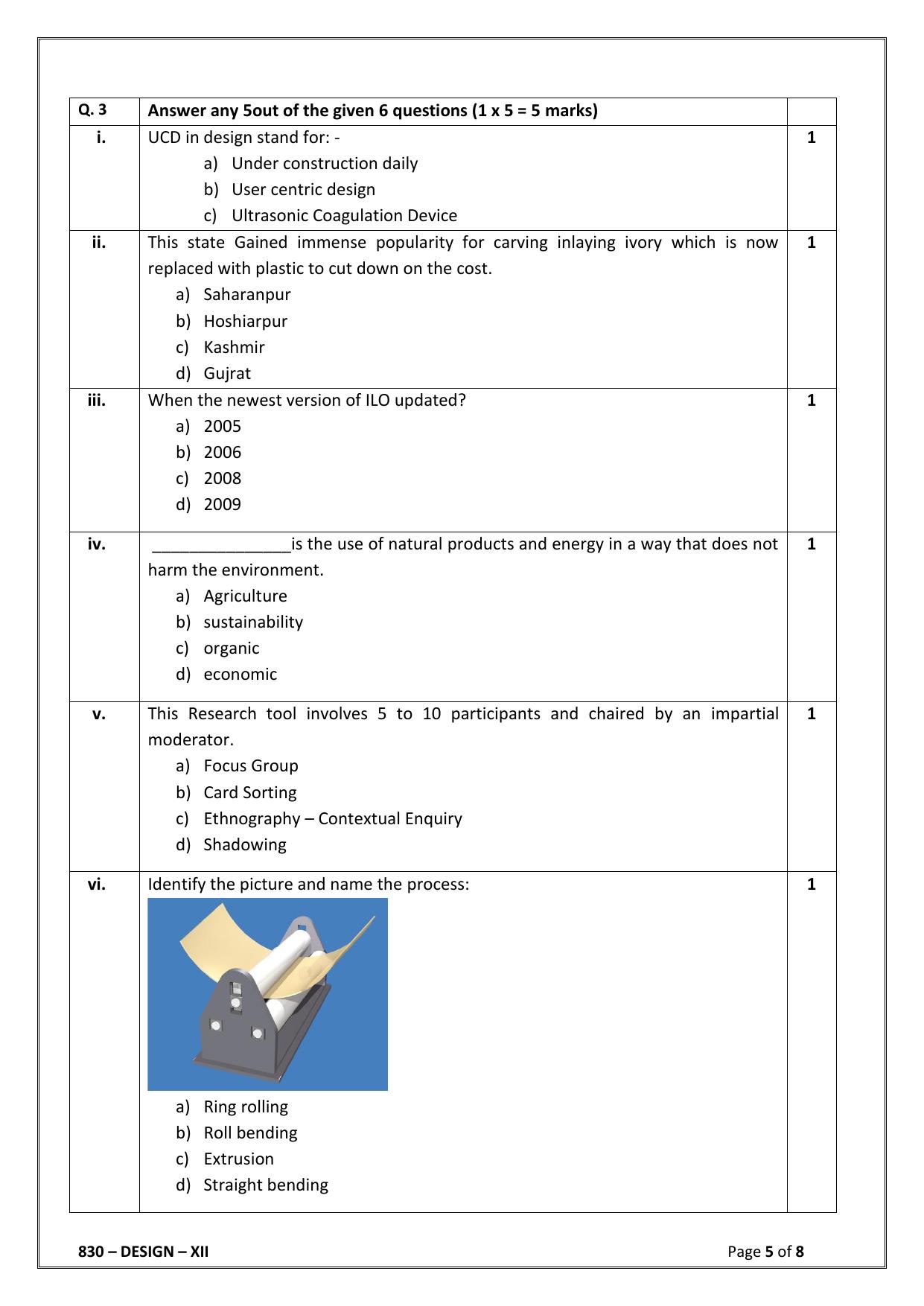 CBSE Class 12 (Skill Education) Design 2024 Sample Paper - Page 5