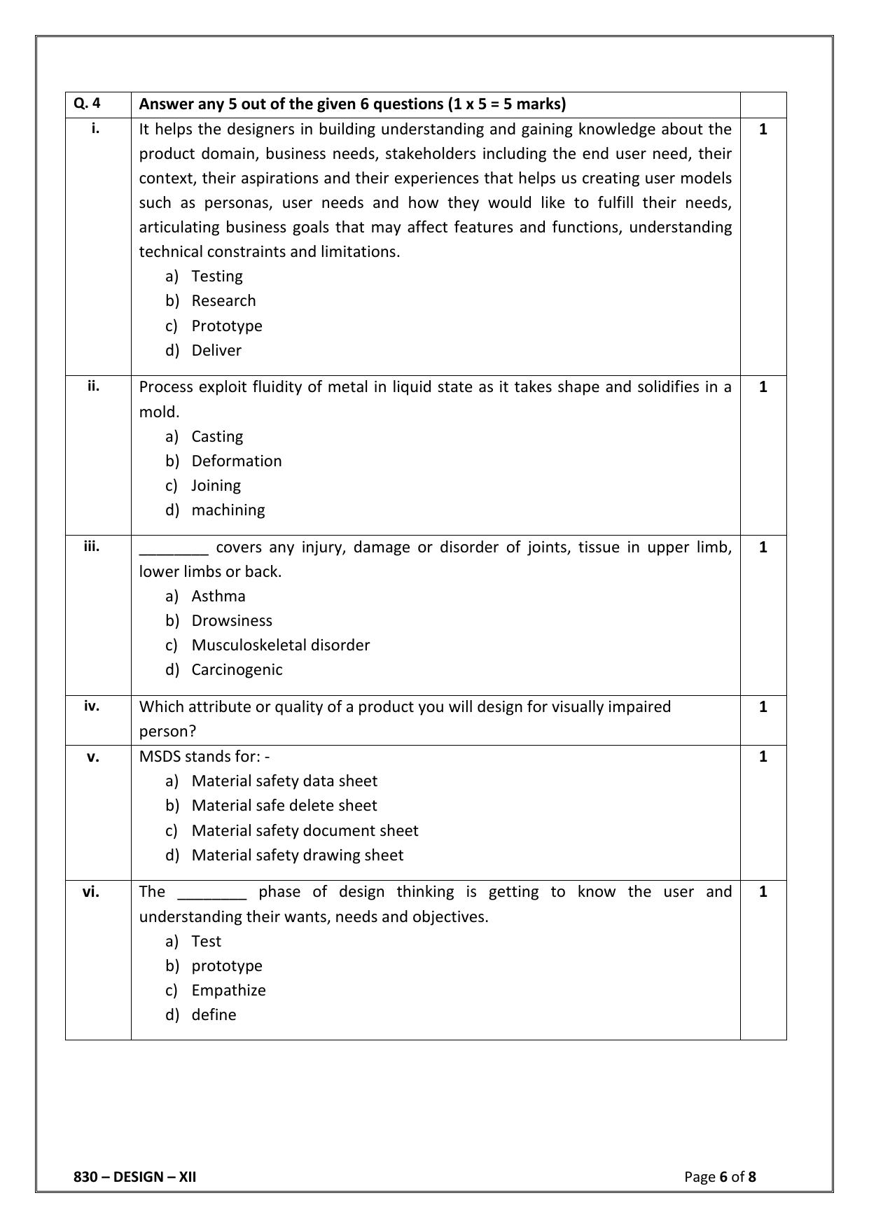 CBSE Class 12 (Skill Education) Design 2024 Sample Paper - Page 6