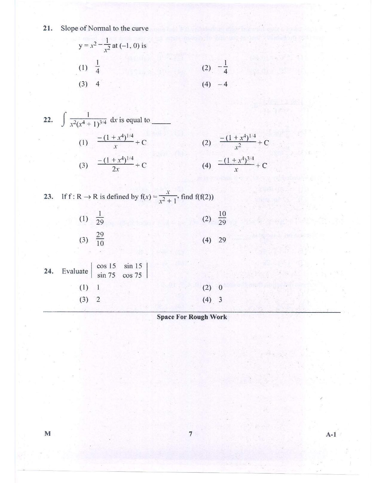 KCET Mathematics 2015 Question Papers - Page 7