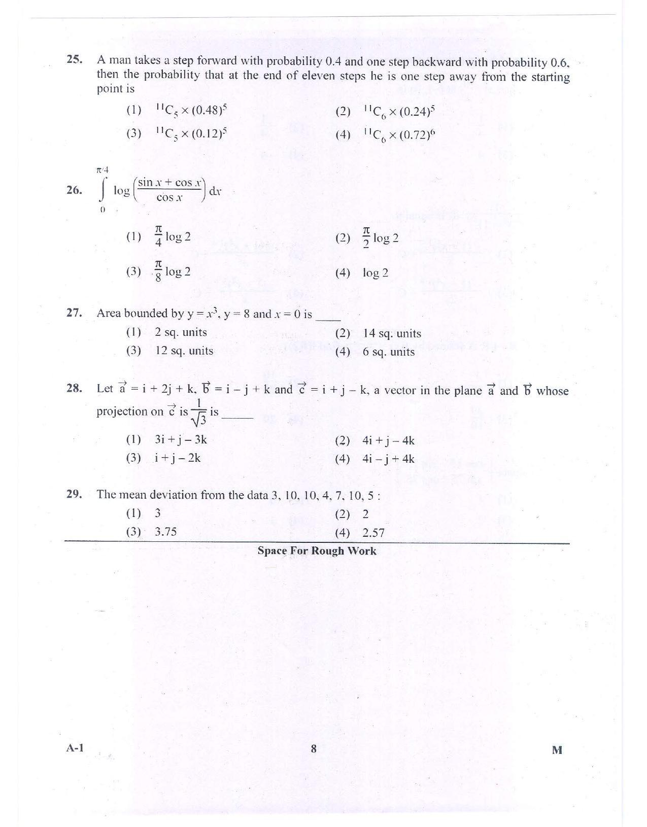 KCET Mathematics 2015 Question Papers - Page 8