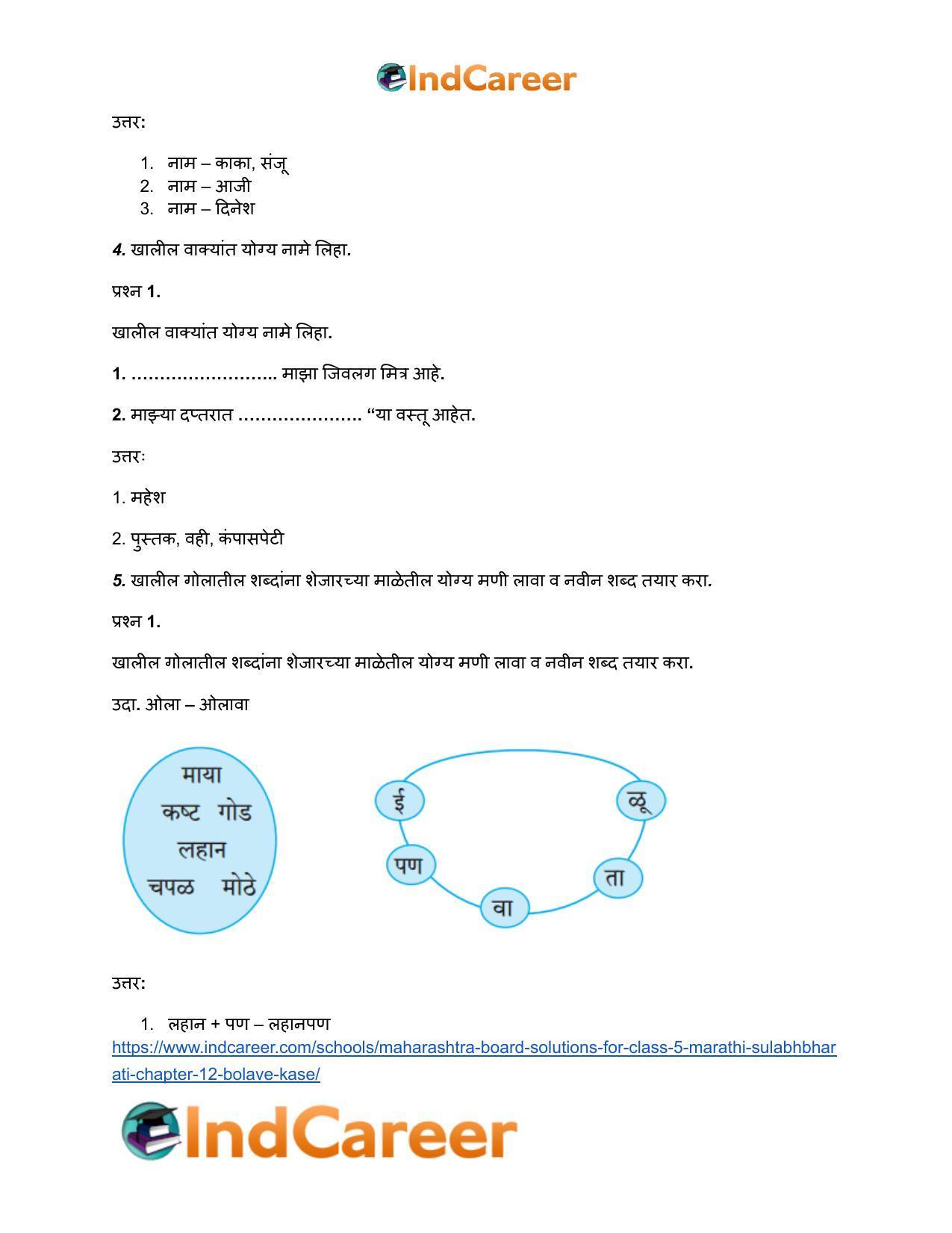Maharashtra Board Solutions for Class 5- Marathi Sulabhbharati: Chapter 12- बोलावे कसे? - Page 4