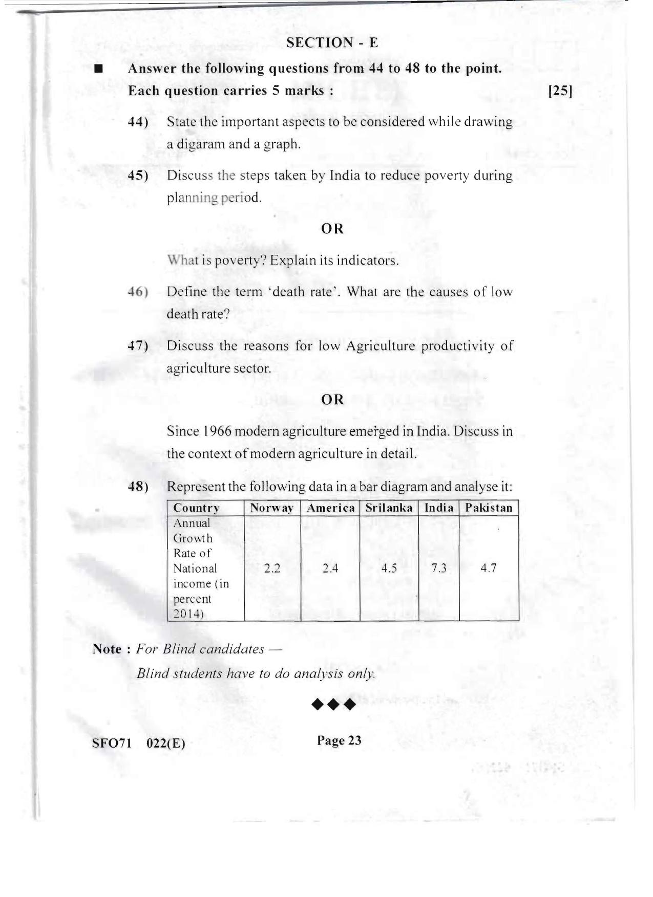Gujarat Board Class 12th Question Paper 2020: (GHE) Economics - Page 21