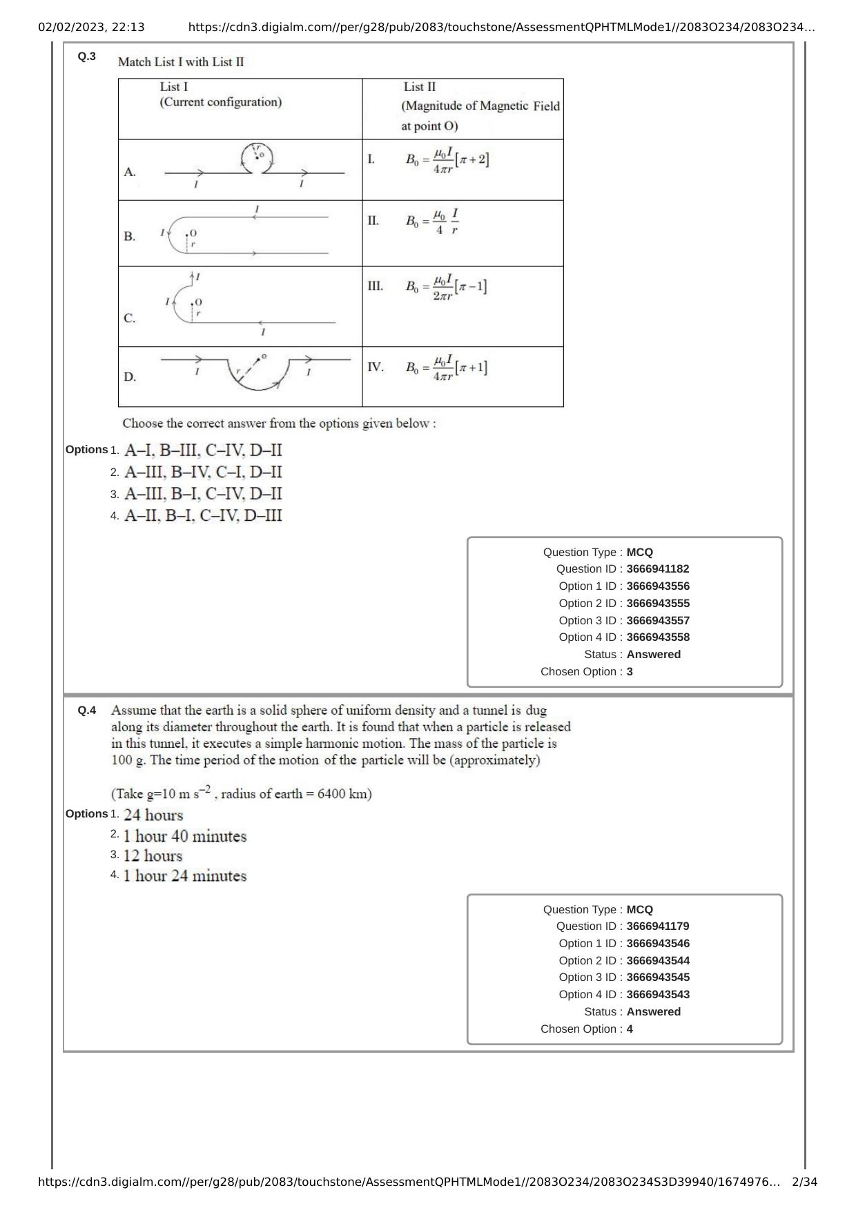 JEE Mains 2023: 25th January 2023 Shift-1 (Morning) Question Paper With Solution (January, Session-1) - Page 2