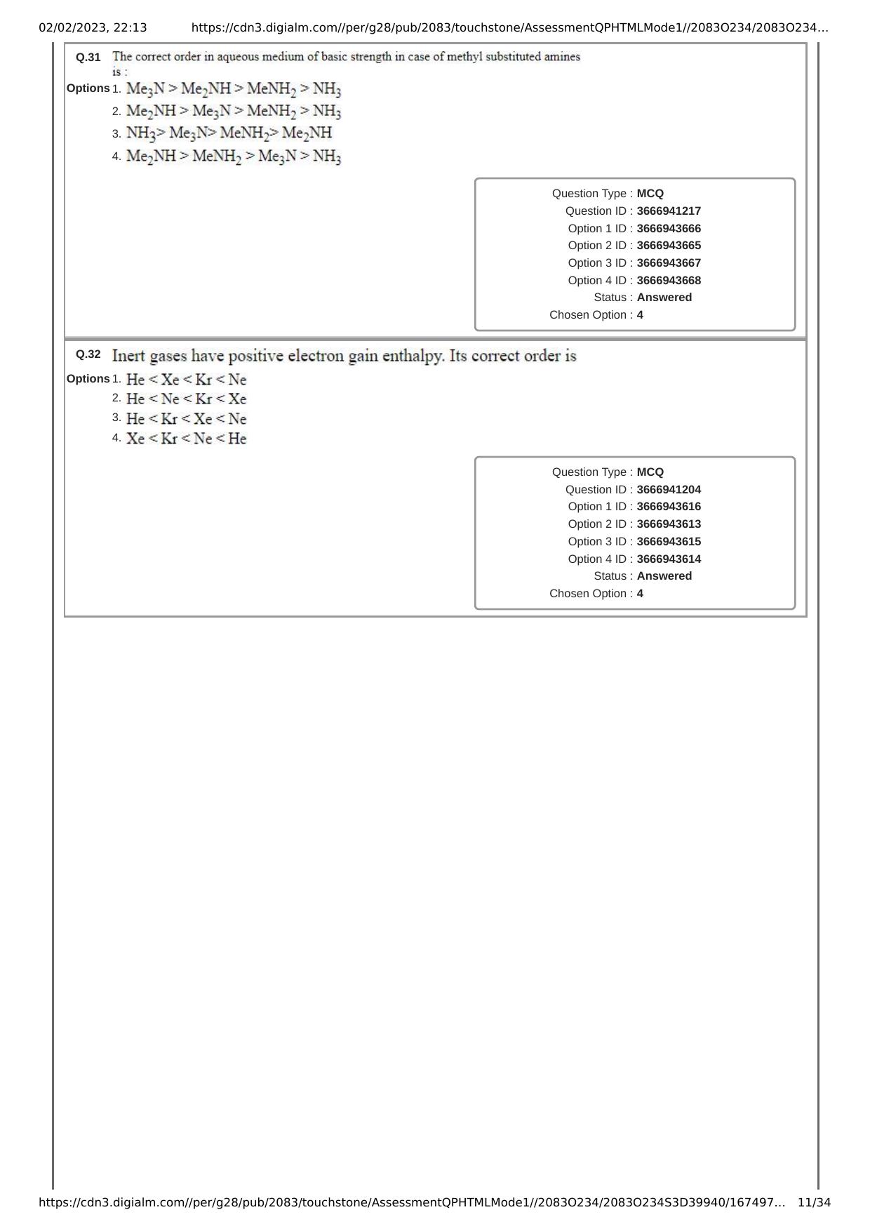 JEE Mains 2023: 25th January 2023 Shift-1 (Morning) Question Paper With Solution (January, Session-1) - Page 11