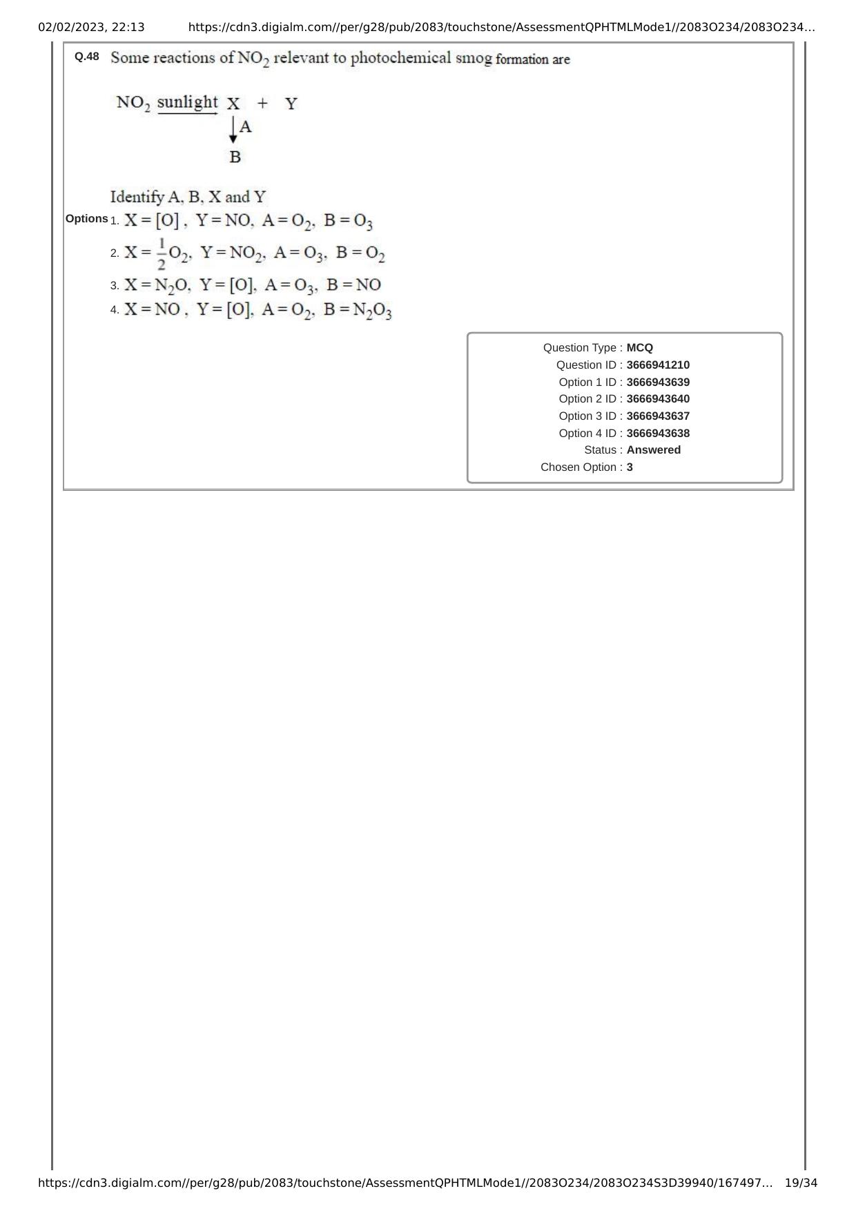 JEE Mains 2023: 25th January 2023 Shift-1 (Morning) Question Paper With Solution (January, Session-1) - Page 19