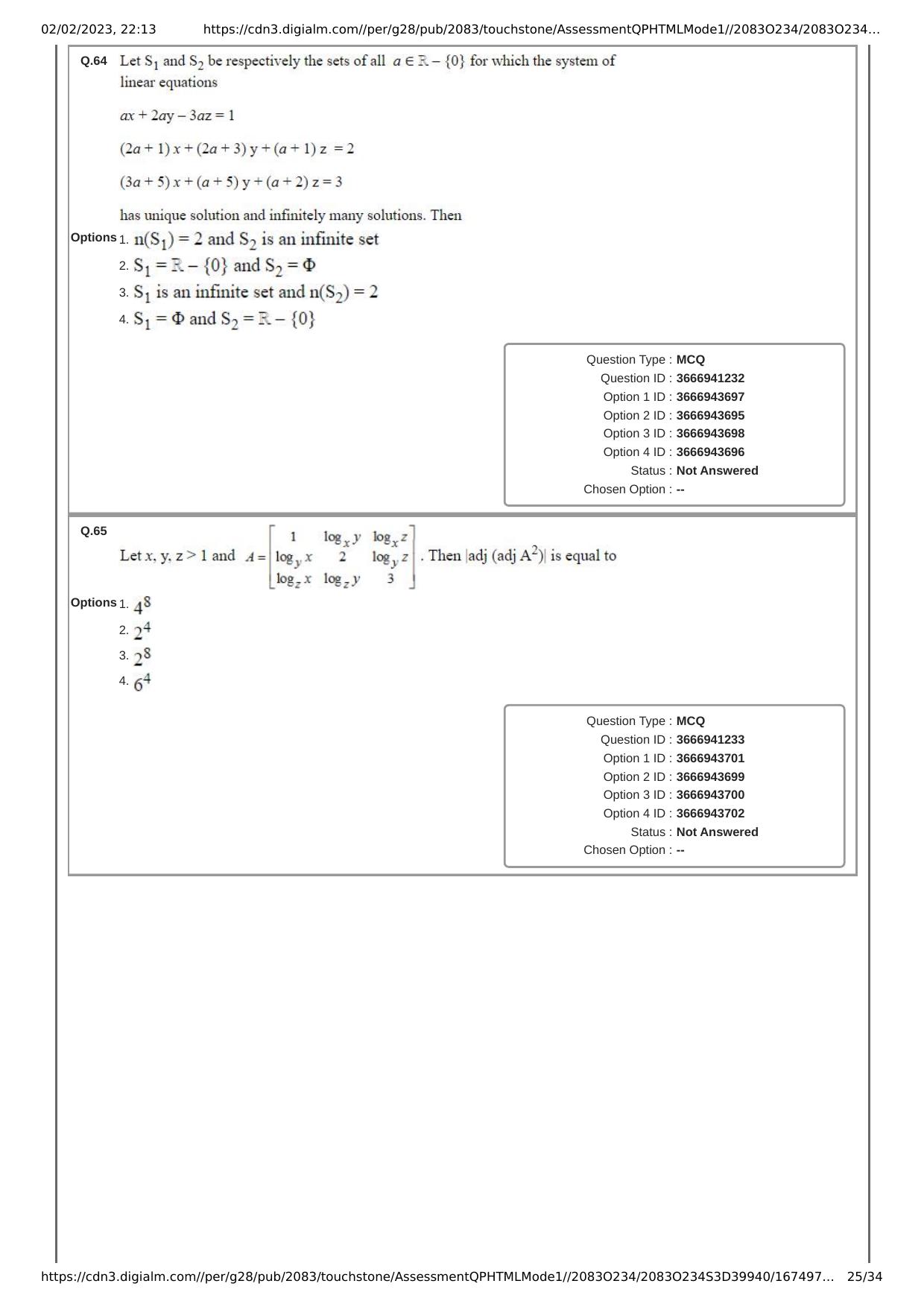 JEE Mains 2023: 25th January 2023 Shift-1 (Morning) Question Paper With Solution (January, Session-1) - Page 25