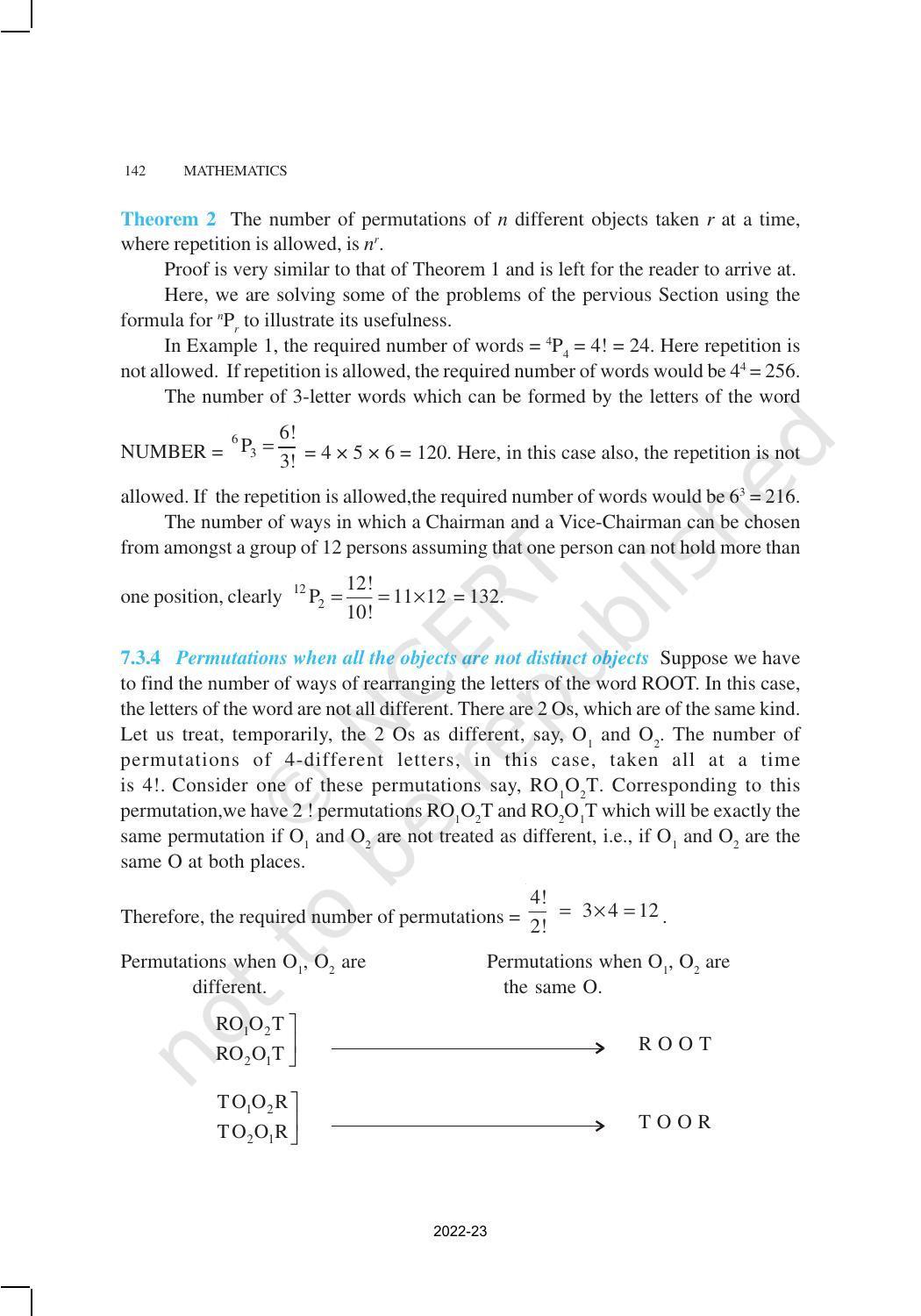 NCERT Book for Class 11 Maths Chapter 7 Permutations and Combinations - Page 9