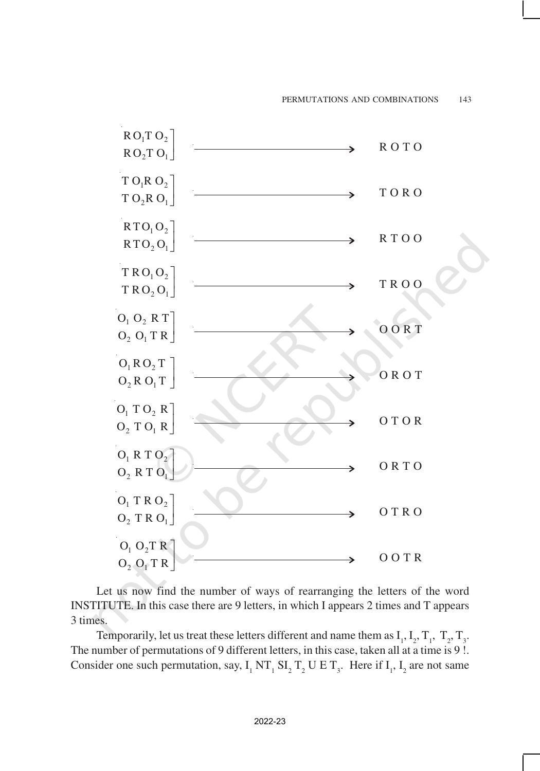 NCERT Book for Class 11 Maths Chapter 7 Permutations and Combinations - Page 10