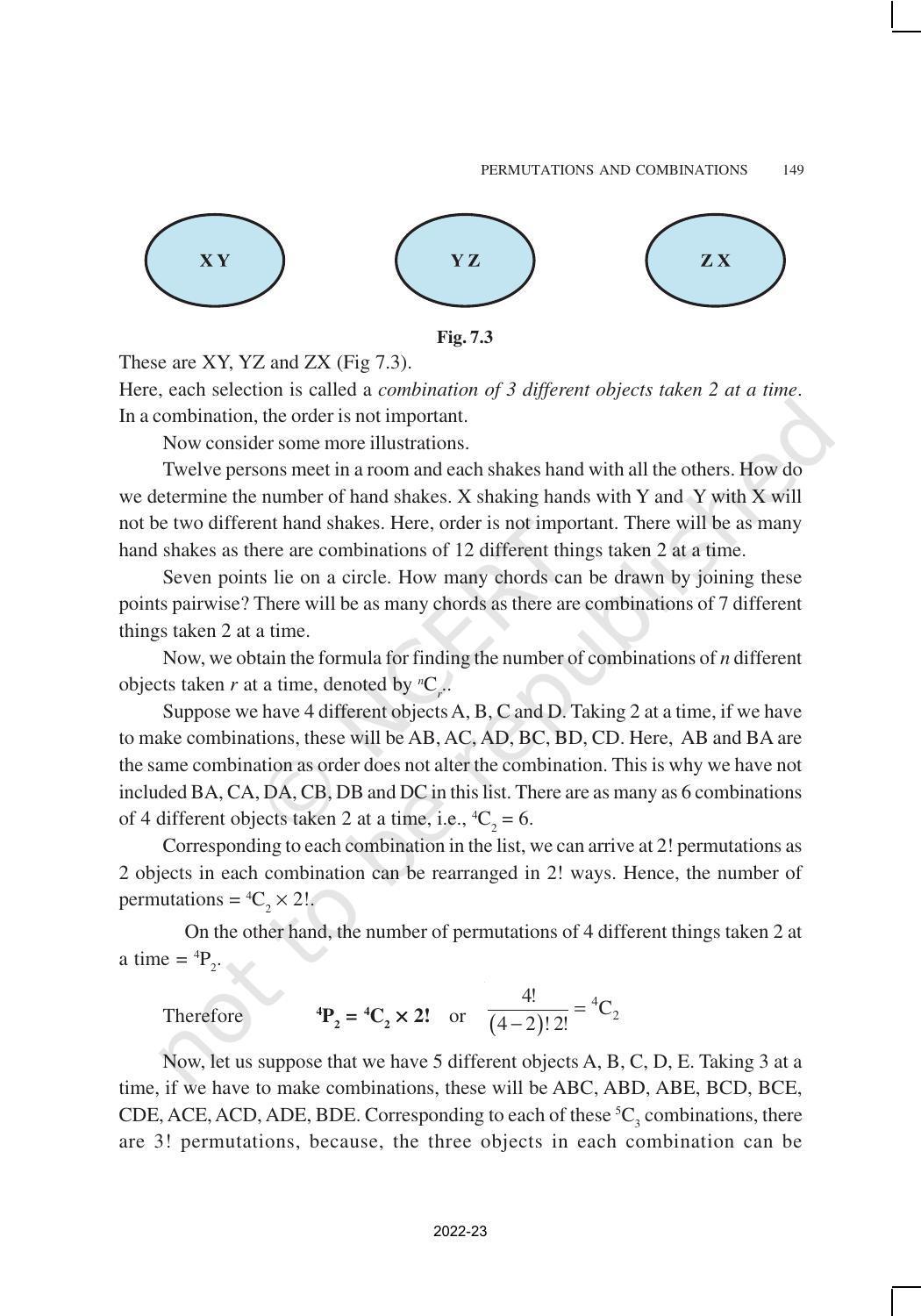 NCERT Book for Class 11 Maths Chapter 7 Permutations and Combinations - Page 16