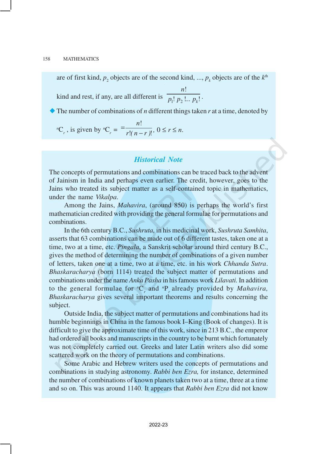 NCERT Book for Class 11 Maths Chapter 7 Permutations and Combinations - Page 25