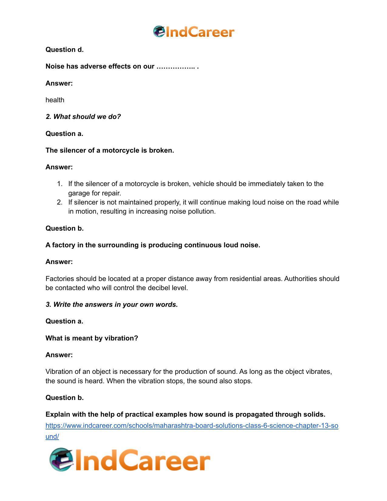 Maharashtra Board Solutions Class 6-Science: Chapter 13- Sound - Page 3